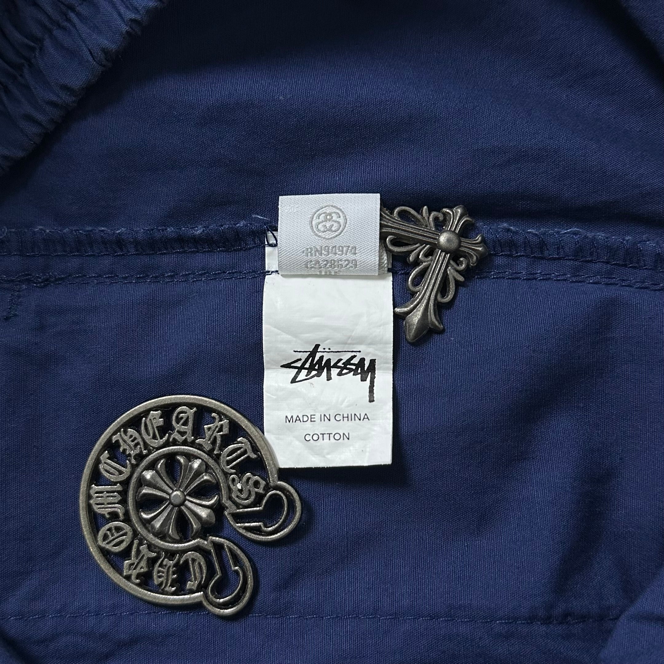 Stussy Nylon Shorts 8 Ball Logo in Three-tone color (Size 28-34)
