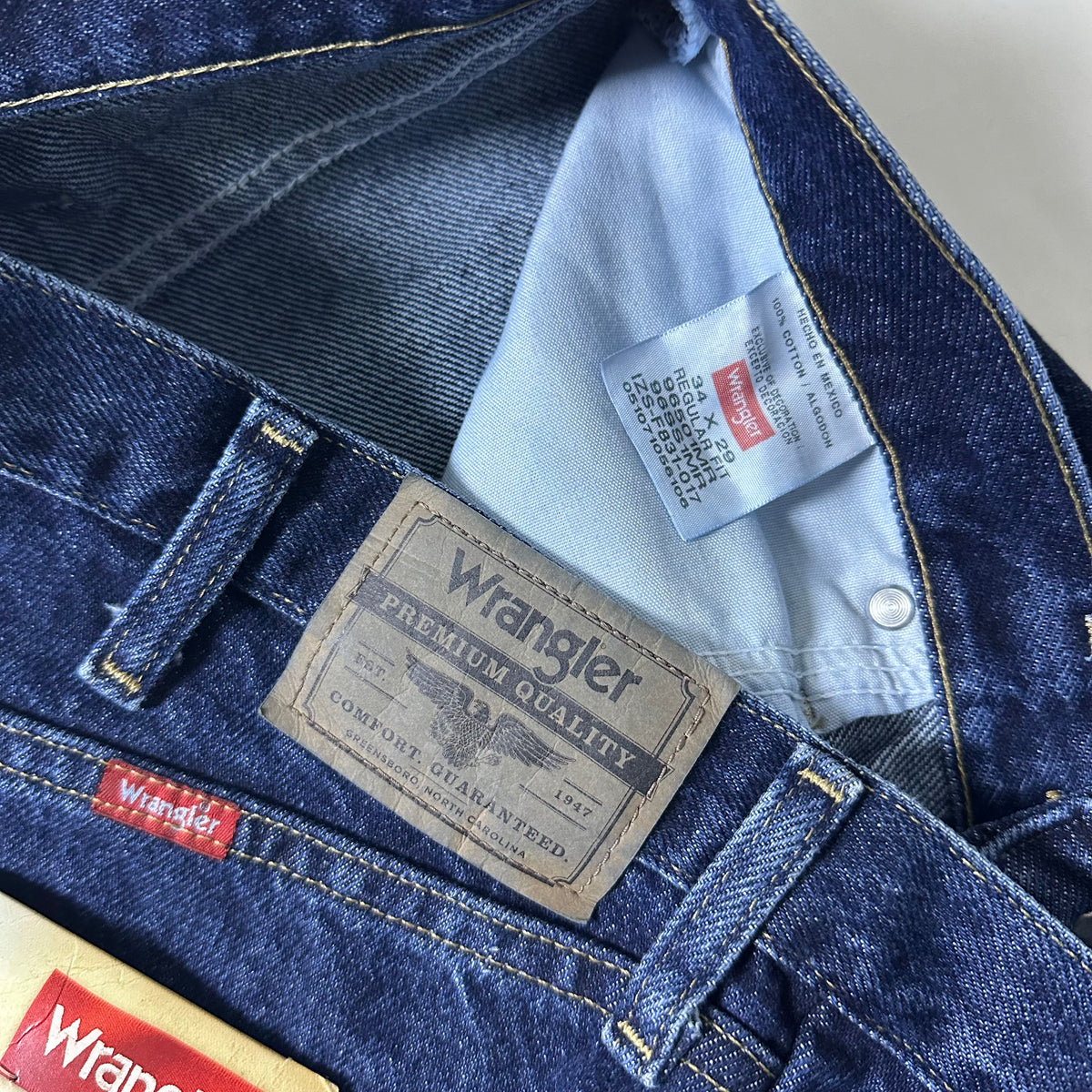 BRAND-NEW Wrangler Five Star Premium Denim Regular Fit in Midnight Rinse (Size 34)