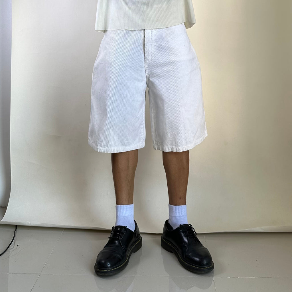 RRY White Corduroy Jorts (Size 32) - SOLD