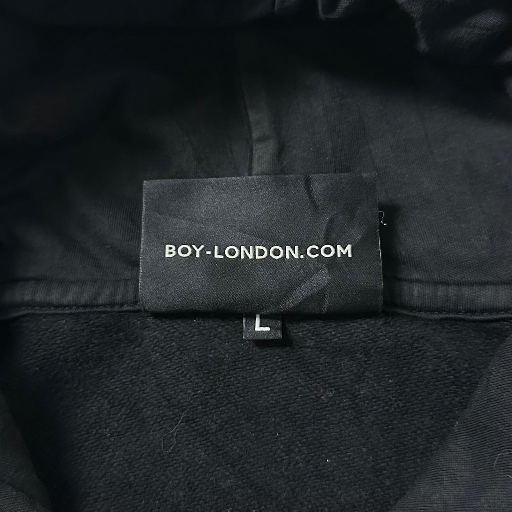 Boy London “Flames” Hoodie Jacket in Black (Size Large) OFF only