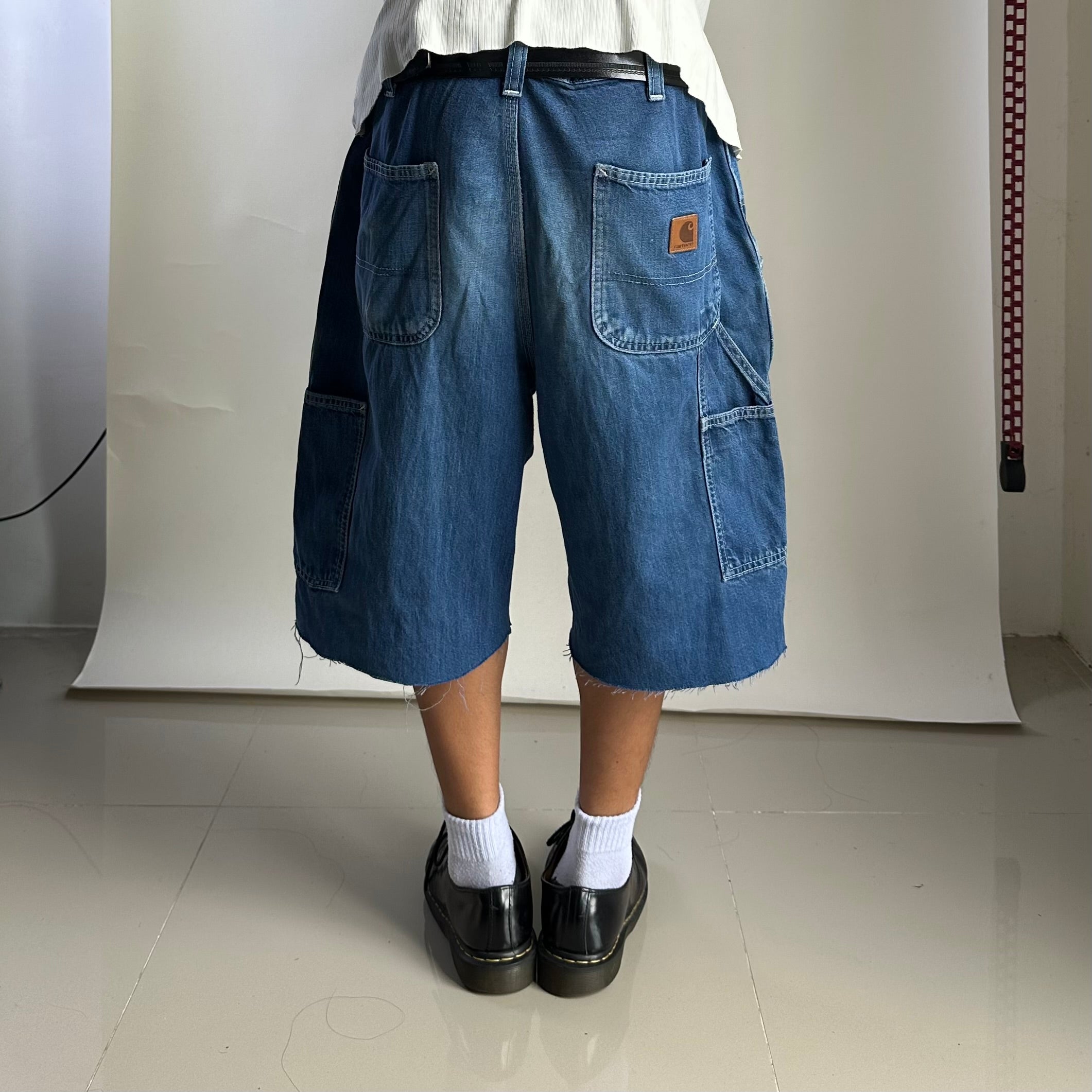 Carhartt Denim Carpenter Jorts (Size 34-36) Cutted Pants into Shorts