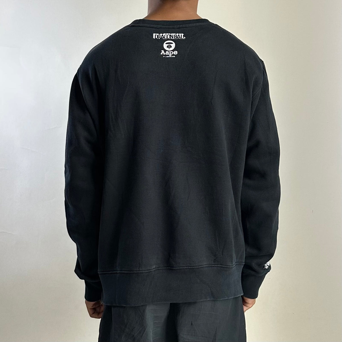 AAPE by A Bathing Ape x Dragon Ball Crewneck Sweatshirt in Black (Size Large)