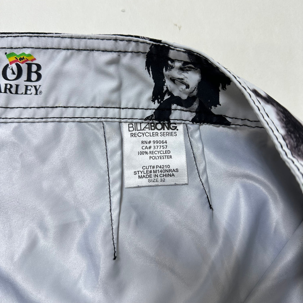 Billabong x BOB MARLEY Board Shorts All Over Print Size 32
