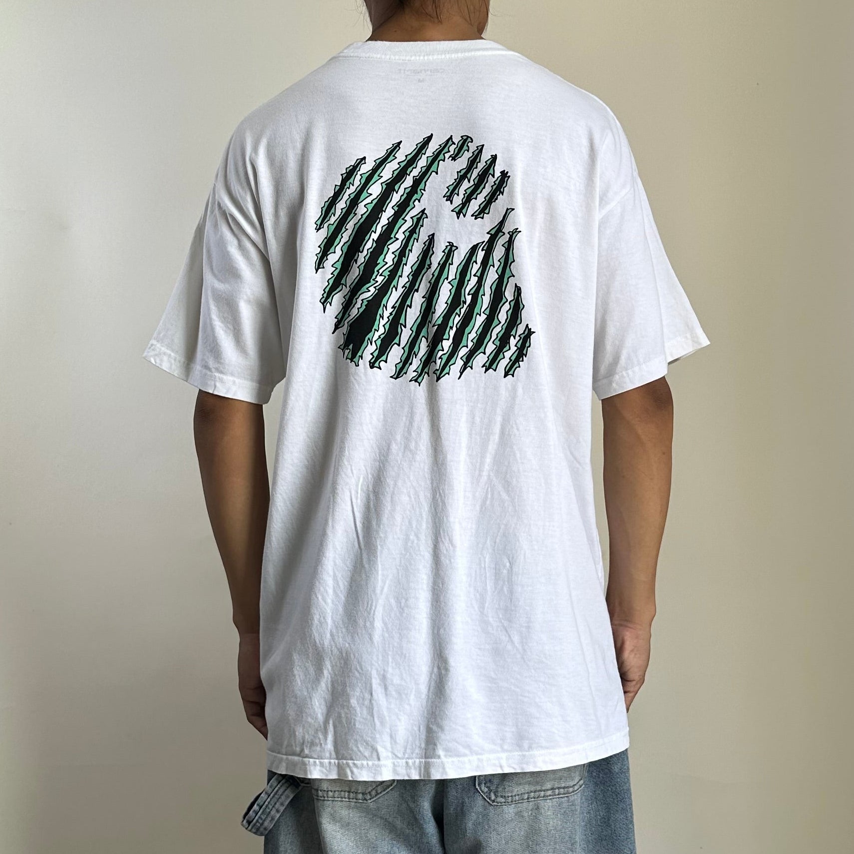 Carhartt WIP Scratch T-shirt in White Size Medium (Fits Large) - SOLD
