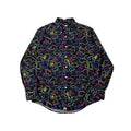 BAPE OG Neon Camo Button-Down Long sleeve Shirt in Black (Best Fit Large)