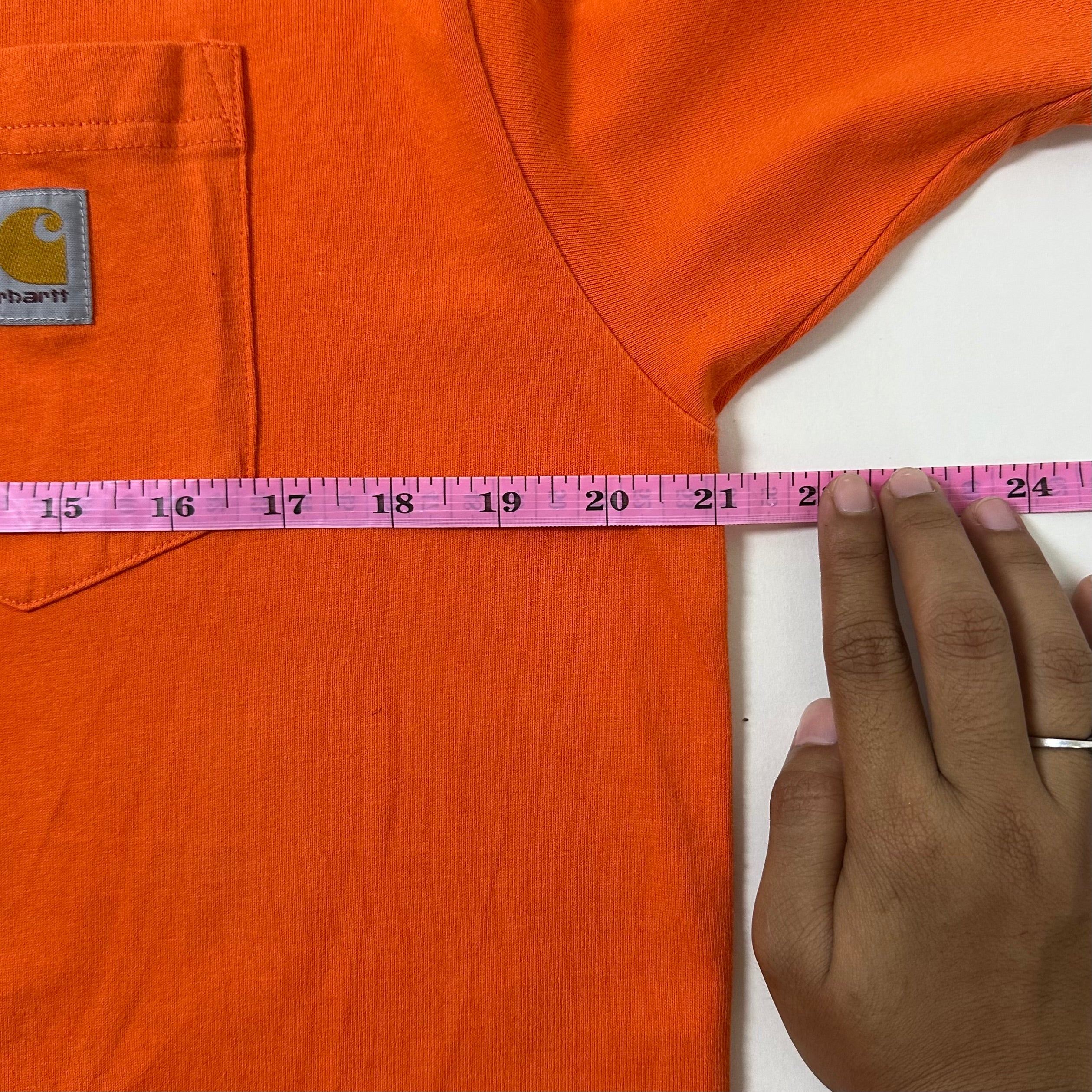 Carhartt WIP Pocket Tee in Orange Size Medium (Fits Large)