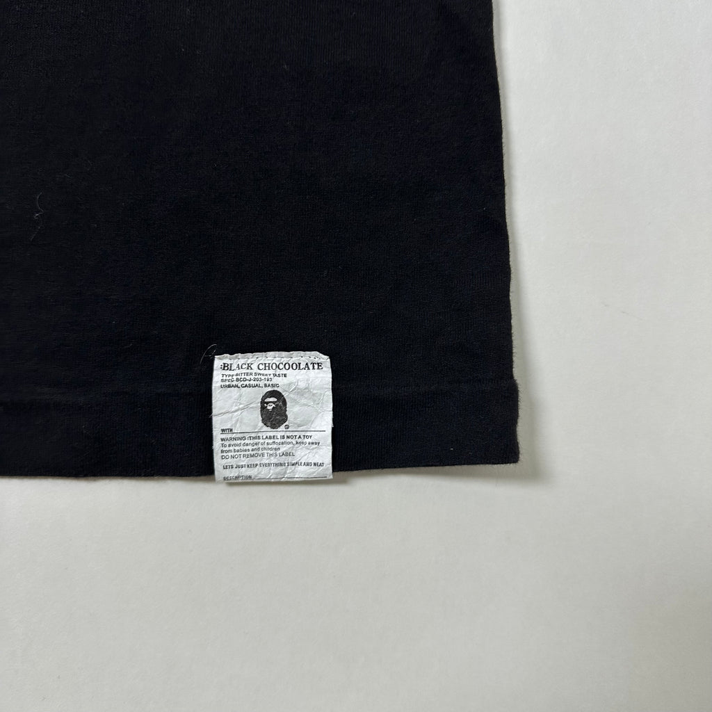 BAPE A Bathing Ape x Chocoolate Collaboration T-shirt Black Medium