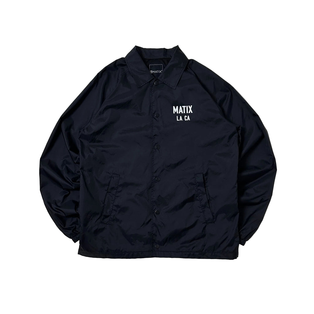 Matix Coach Jacket from the Compton Surf Club Collection Black Medium (Fits Large)