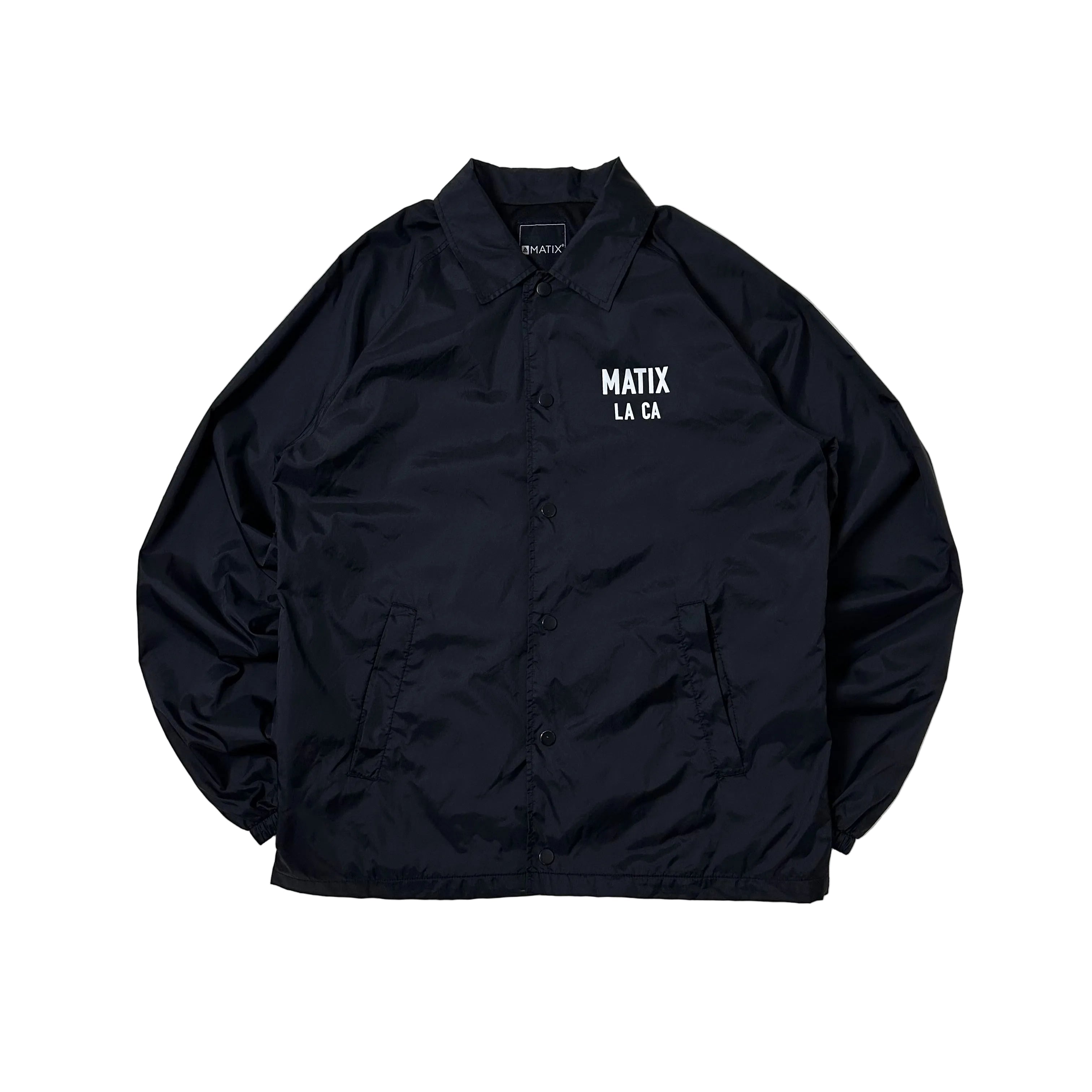 Matix Coach Jacket from the Compton Surf Club Collection Black Medium (Fits Large)