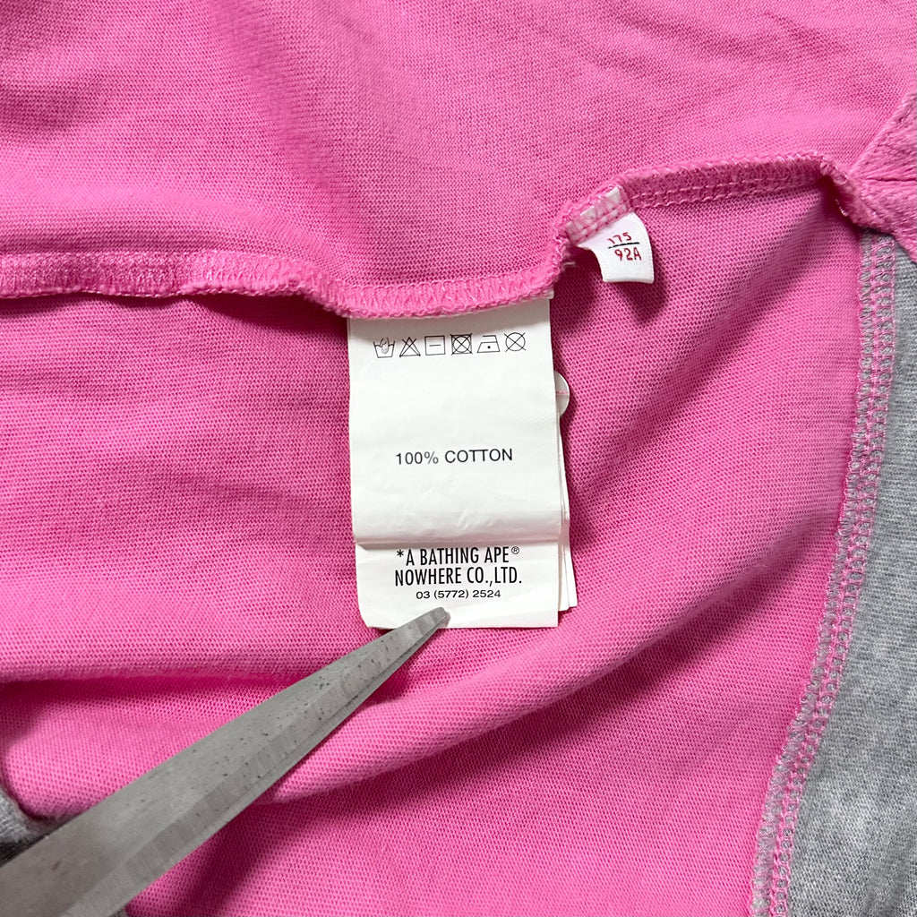 AAPE By A Bathing Ape Pink Camouflage Polo Shirt Medium