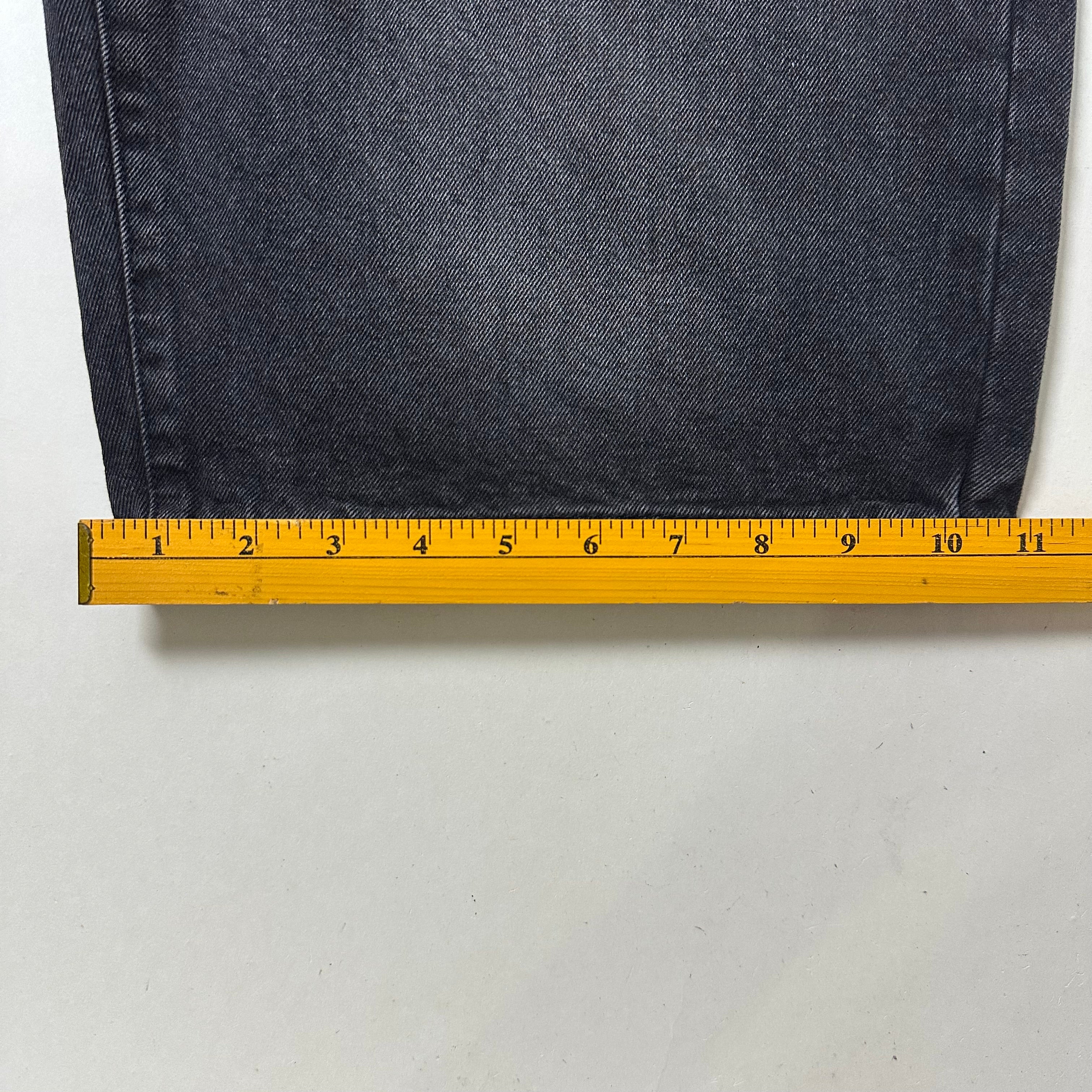 Refuge Denim Baggy Jorts in Washed Black (Size 34-35)