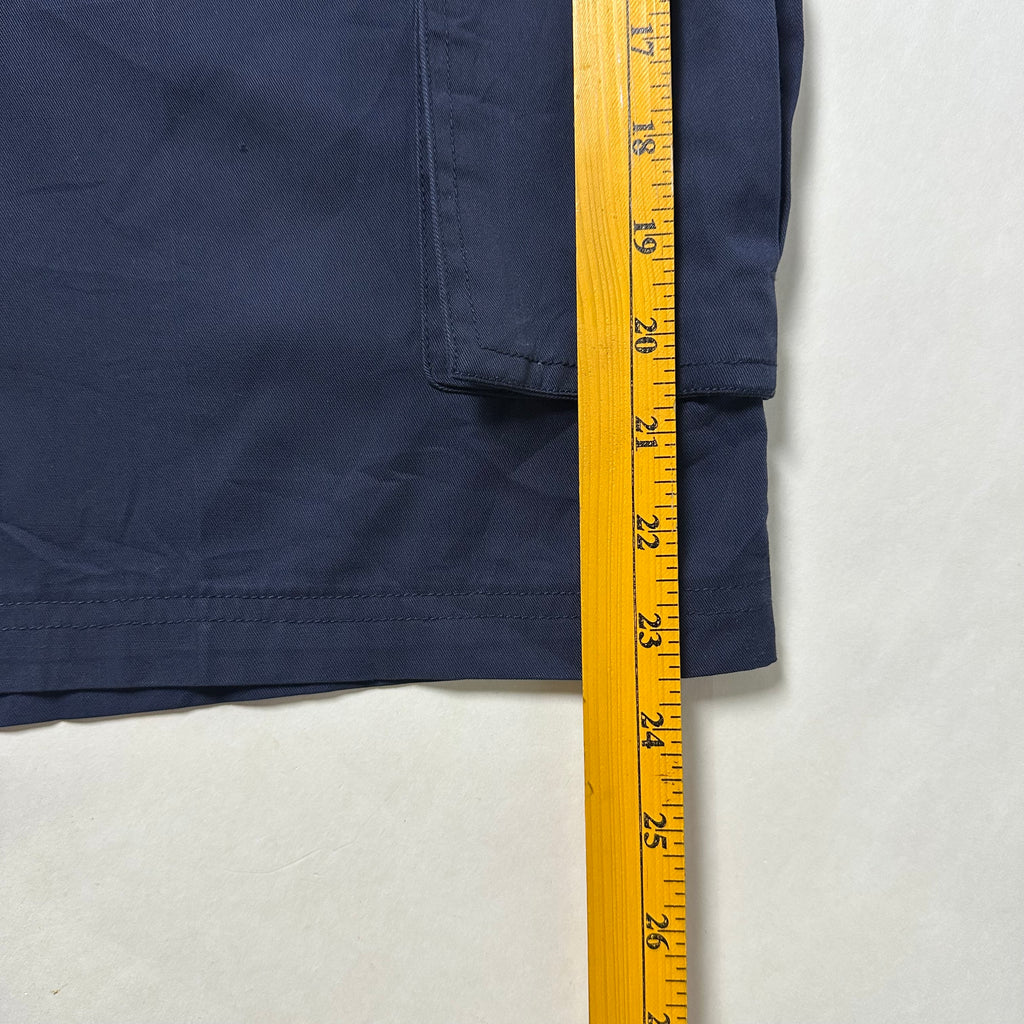 Pleated Cargo Shorts in Navy Blue (Size 36)