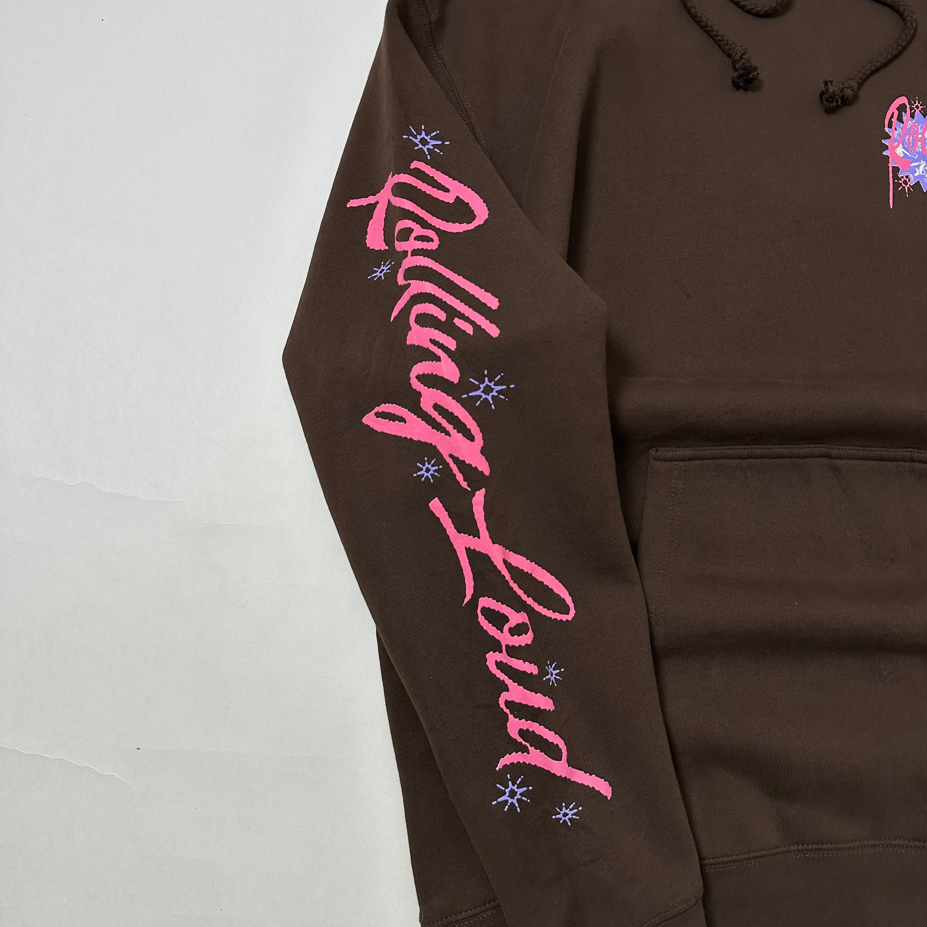 Rolling Loud 2024 Bulletin Line Up Hoodie Jacket Choco Brown Large
