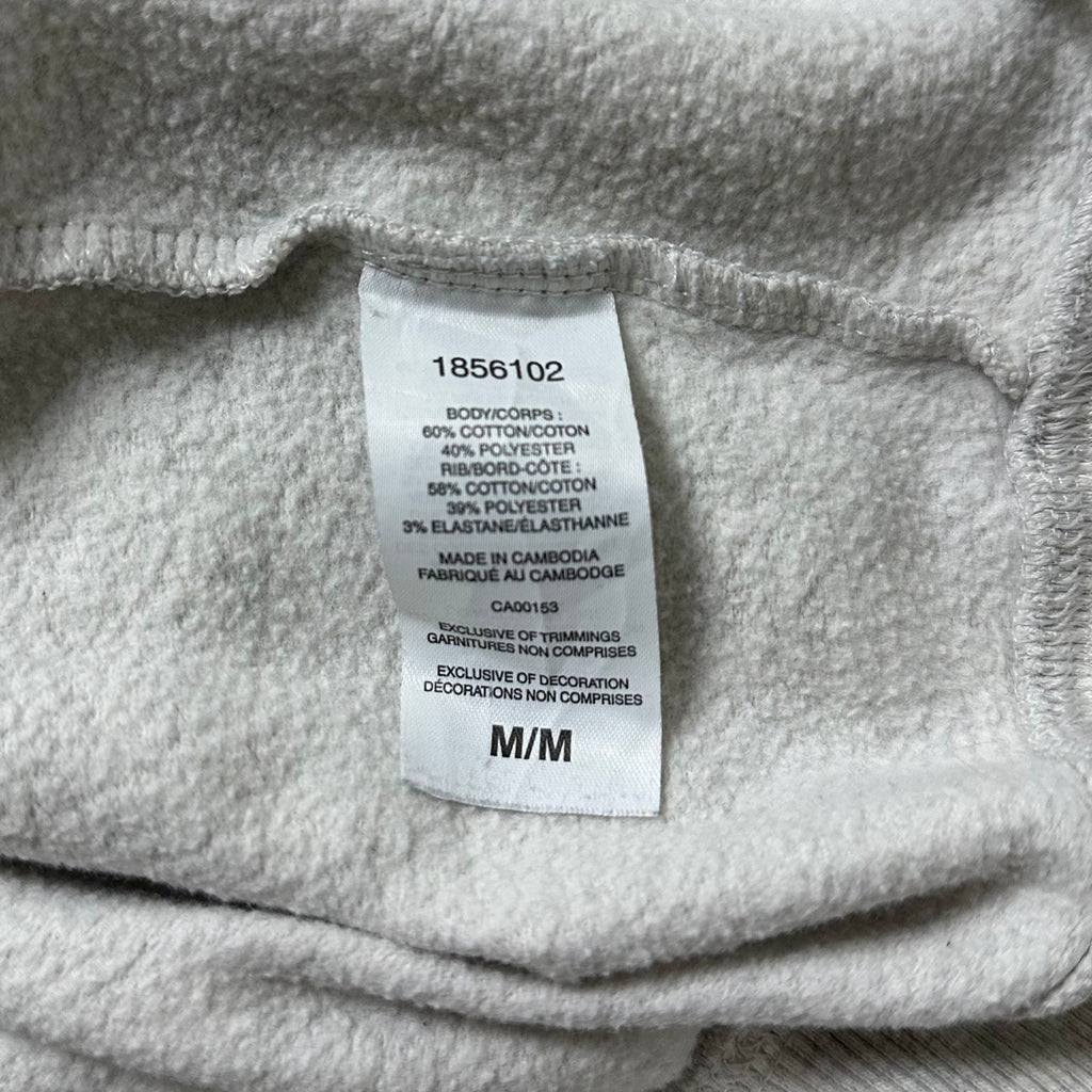 Champion Polo Sweatshirt in Light Gray (Size Medium) Boxy Fit