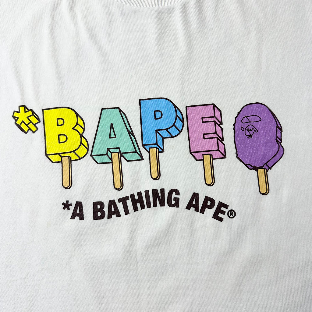 BAPE Popsicle T-Shirt in White (Size 2XL) SOLD