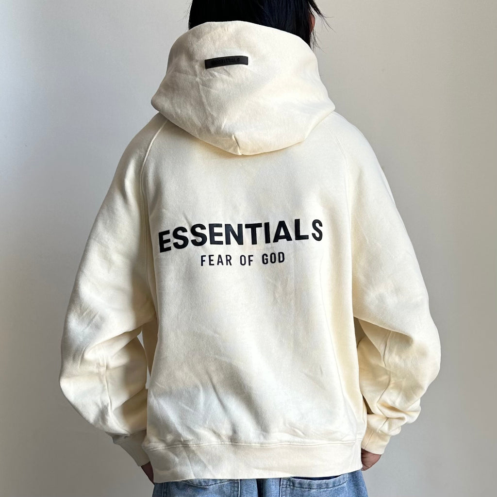 Essentials Pullover Hoodie Jacket Cream Size Small (Fits Large) OFF only