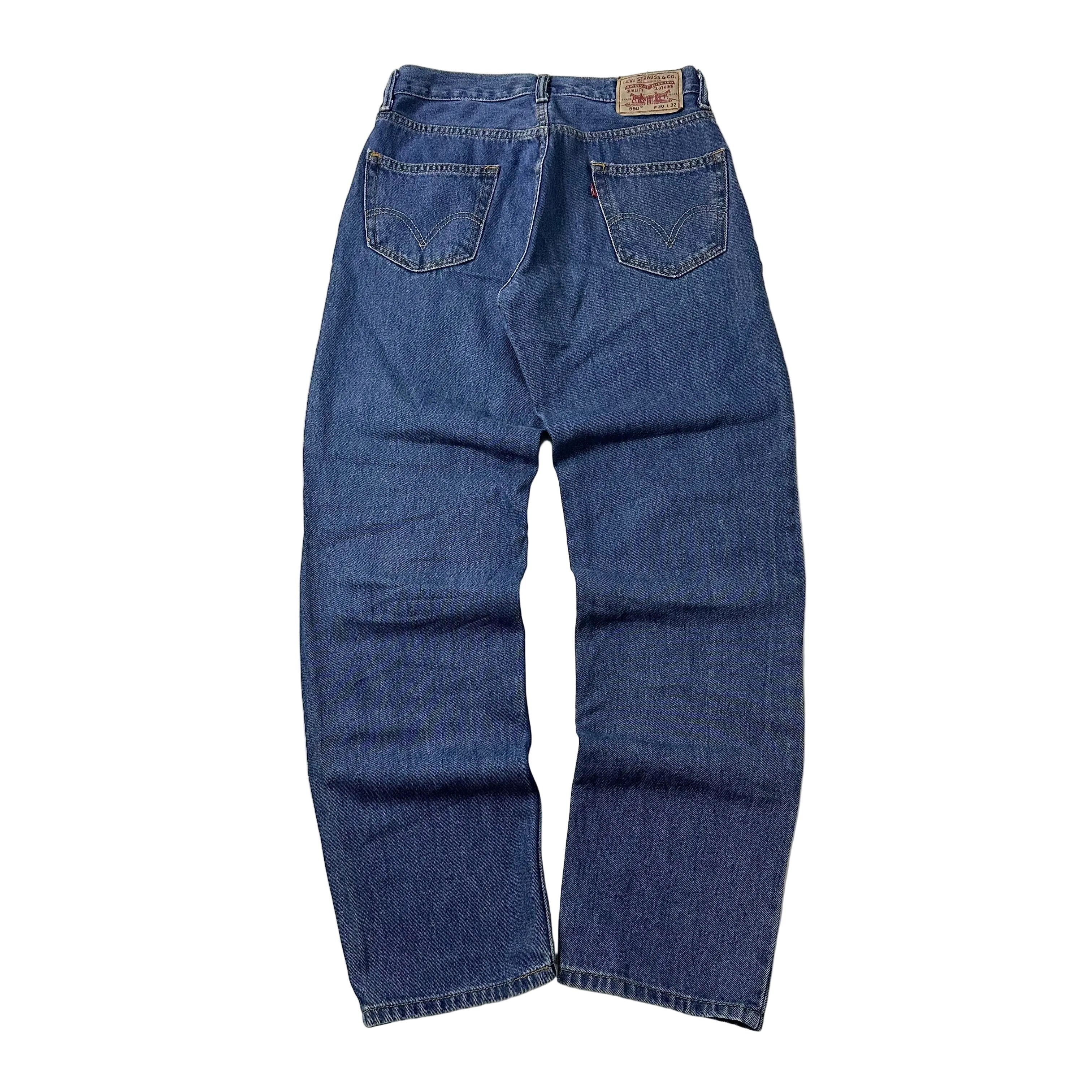Levi’s 550 Relaxed Fit Jeans in Dark Stonewash Denim (Size 30)