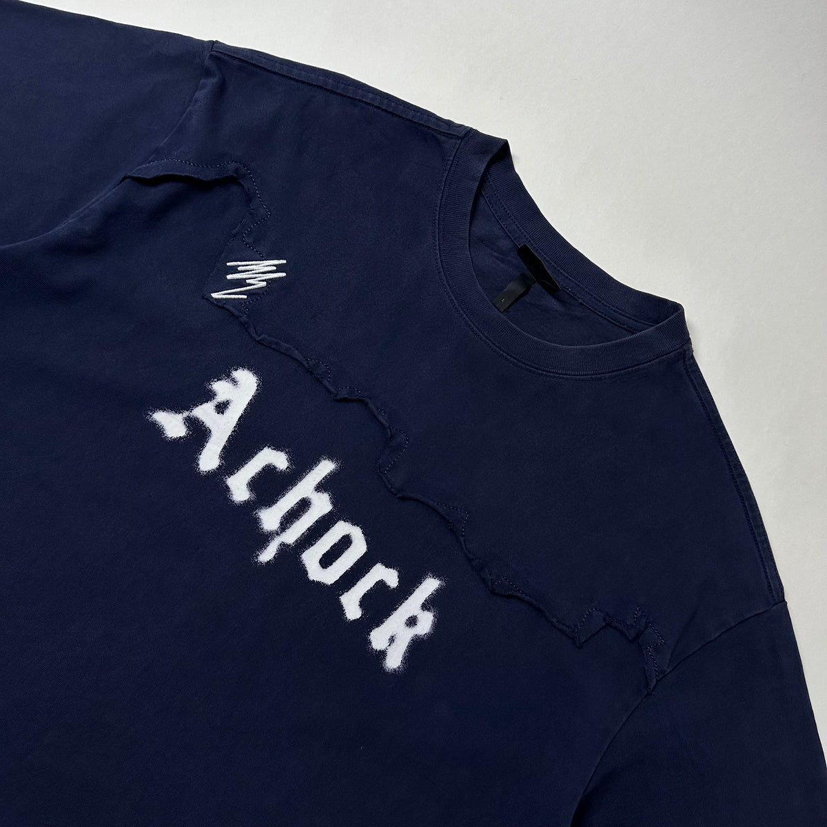 A Chock Oversized T-Shirt in Navy Blue (Size Large)