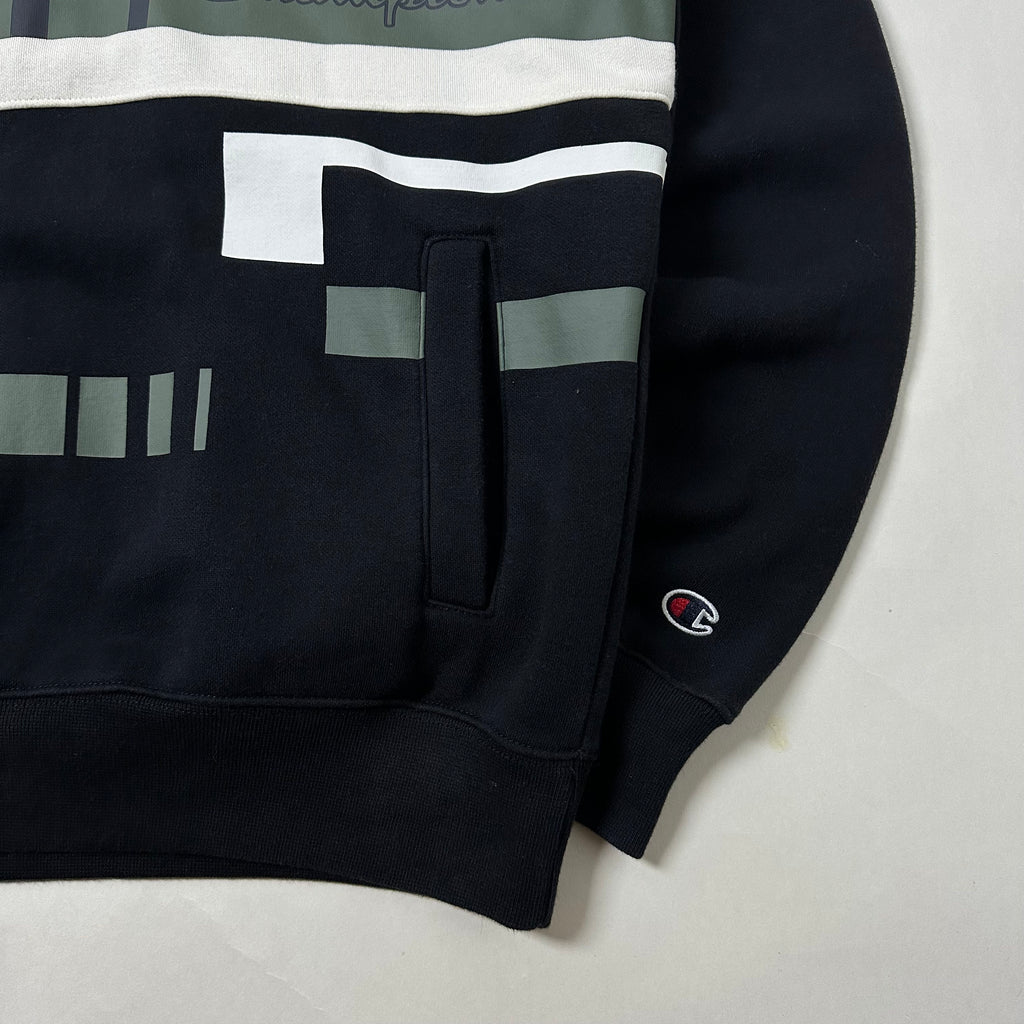 Champion Hoodie Jacket “Organic Cotton” in Black Size Small (Fits Medium) — SOLD