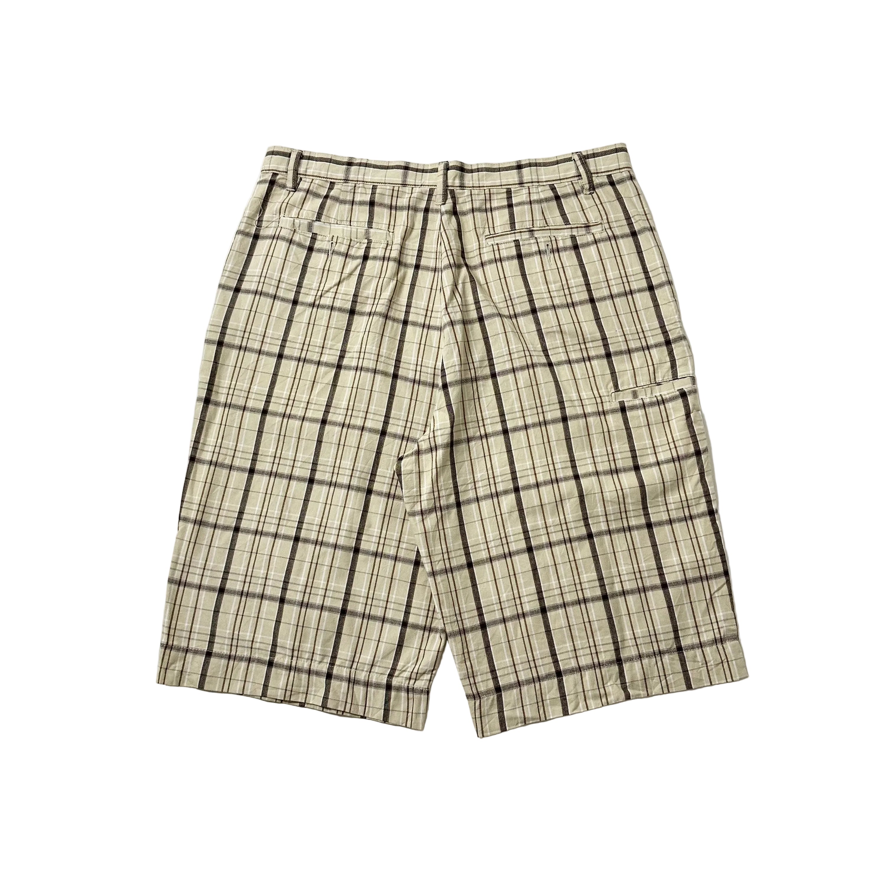 Y2k Vibes Gold Label Plaid Twill Shorts (Size 40)