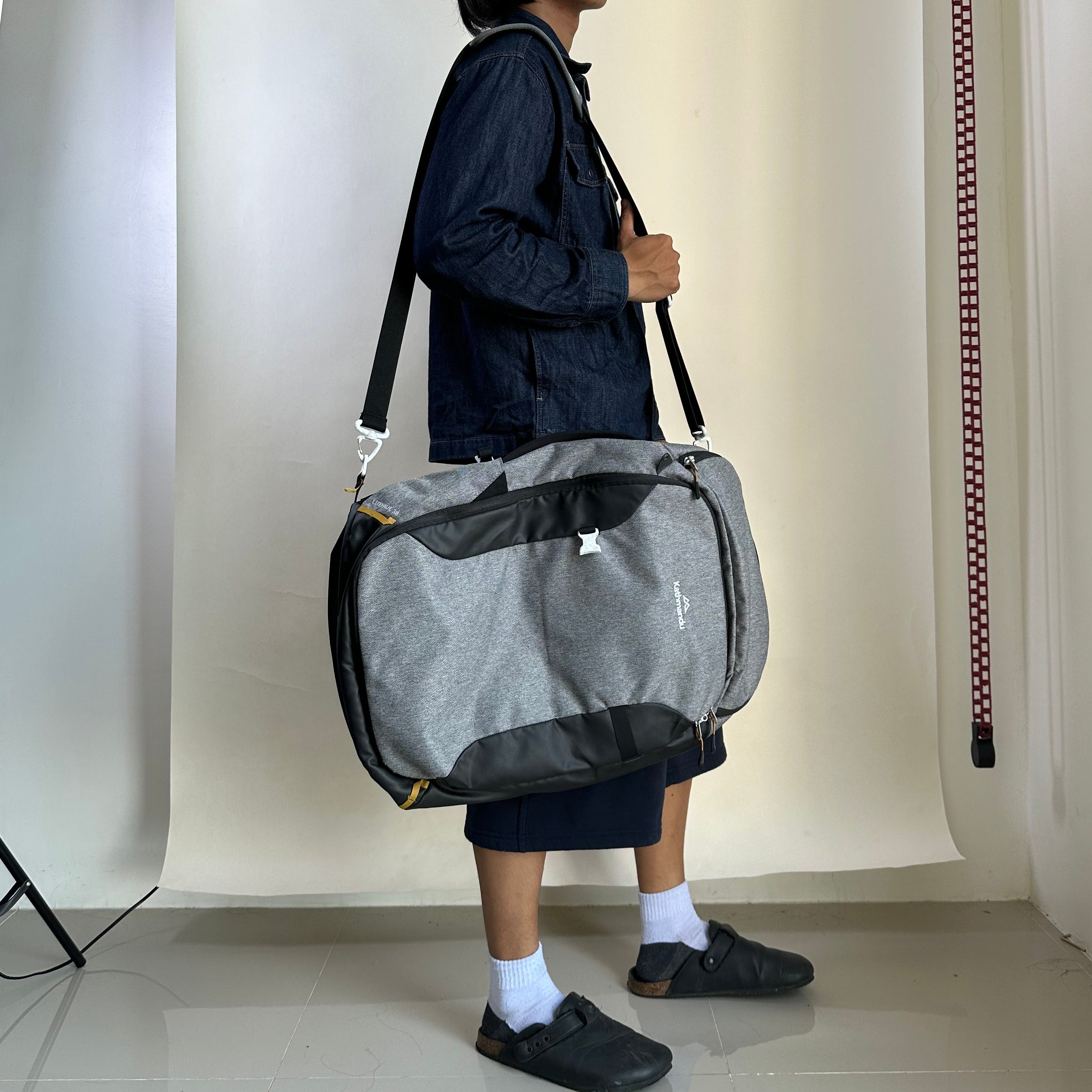 Kathmandu Litehaul 38L Carry-On Cabin Sized Travel Pack Shoulder Bag Backpack Med Grey 38LTR