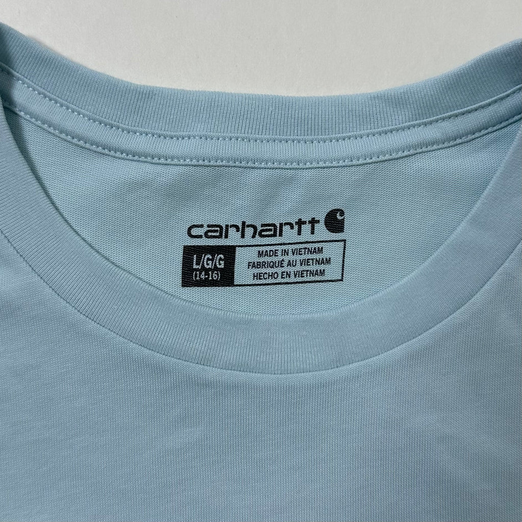 BRAND NEW Carhartt Sleeveless Shirt Fish Graphic Light Blue (Fits Small-Medium)
