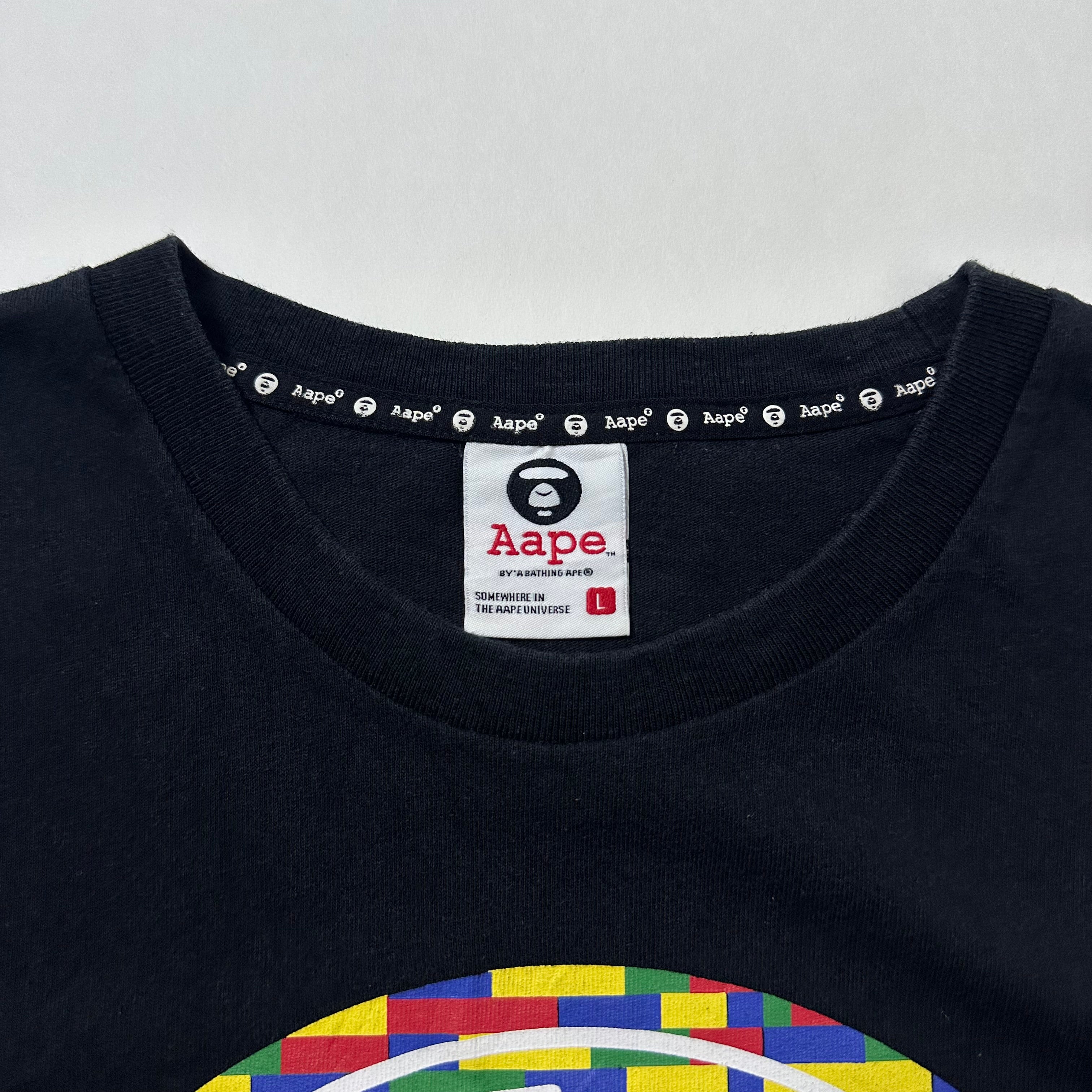 AAPE BY A BATHING APE Graphic T-shirt Black Large