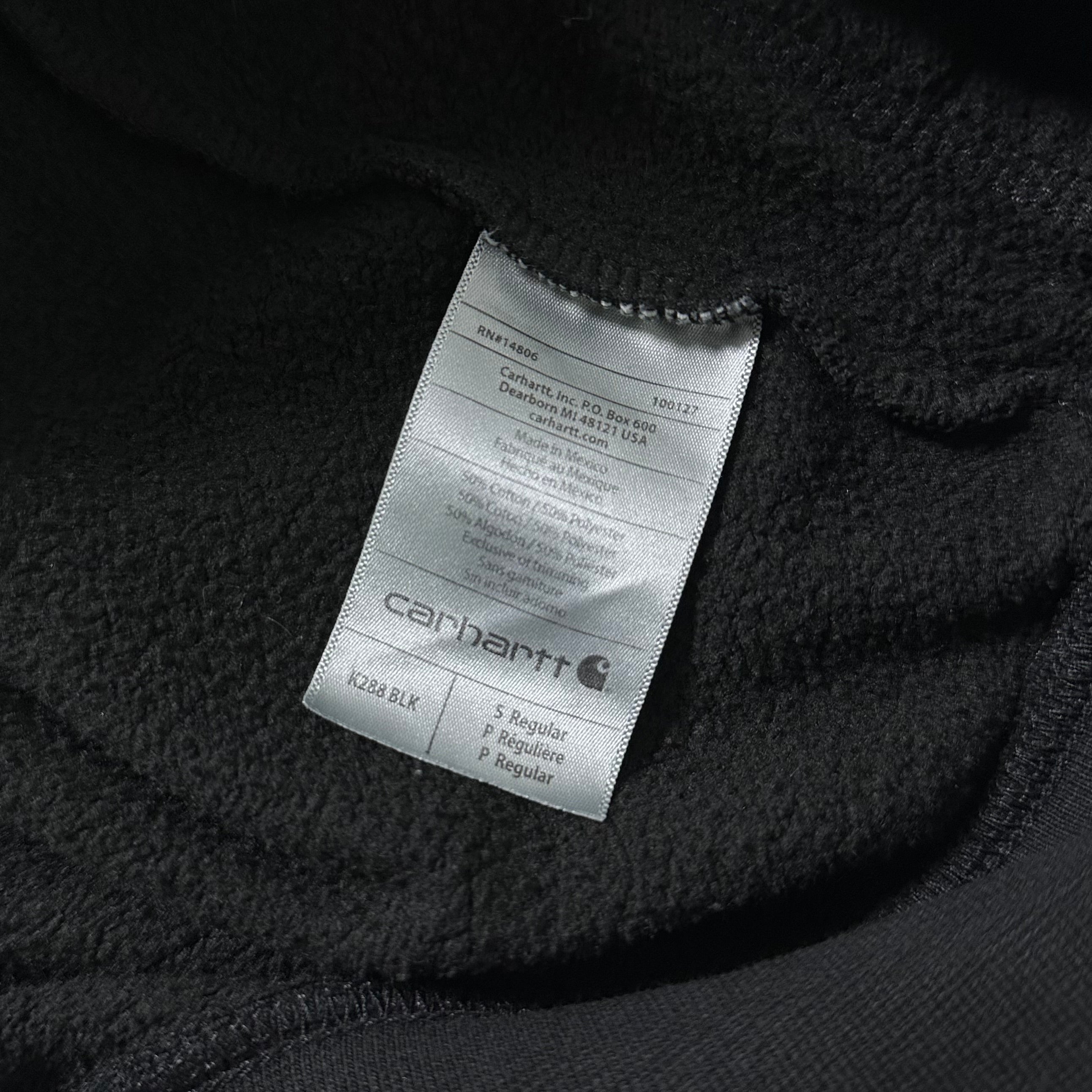 Carhartt Script Hoodie Jacket in Black (Size Small)