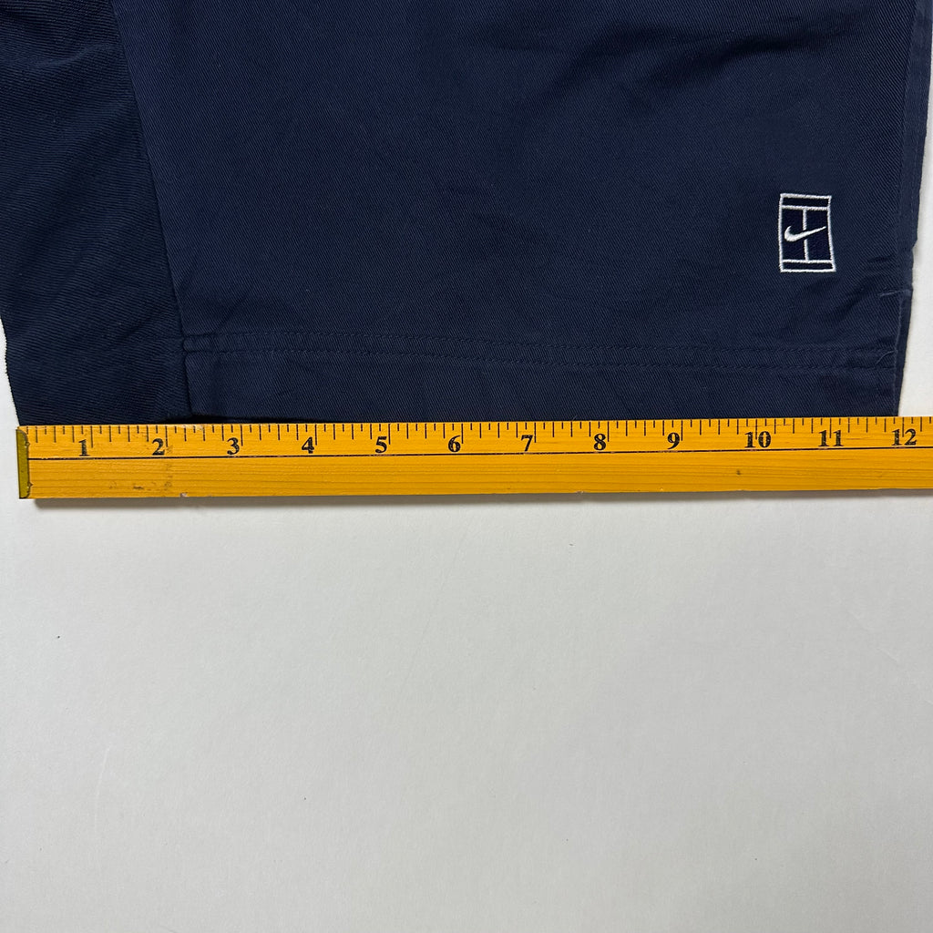 1990s Nike Court Navy Blue Tennis shorts often associated with Andre Agassi (Size Large 30-33) - SOLD