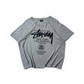 Stussy World Tour T-shirt in Gray (Size Large) Boxy Fit