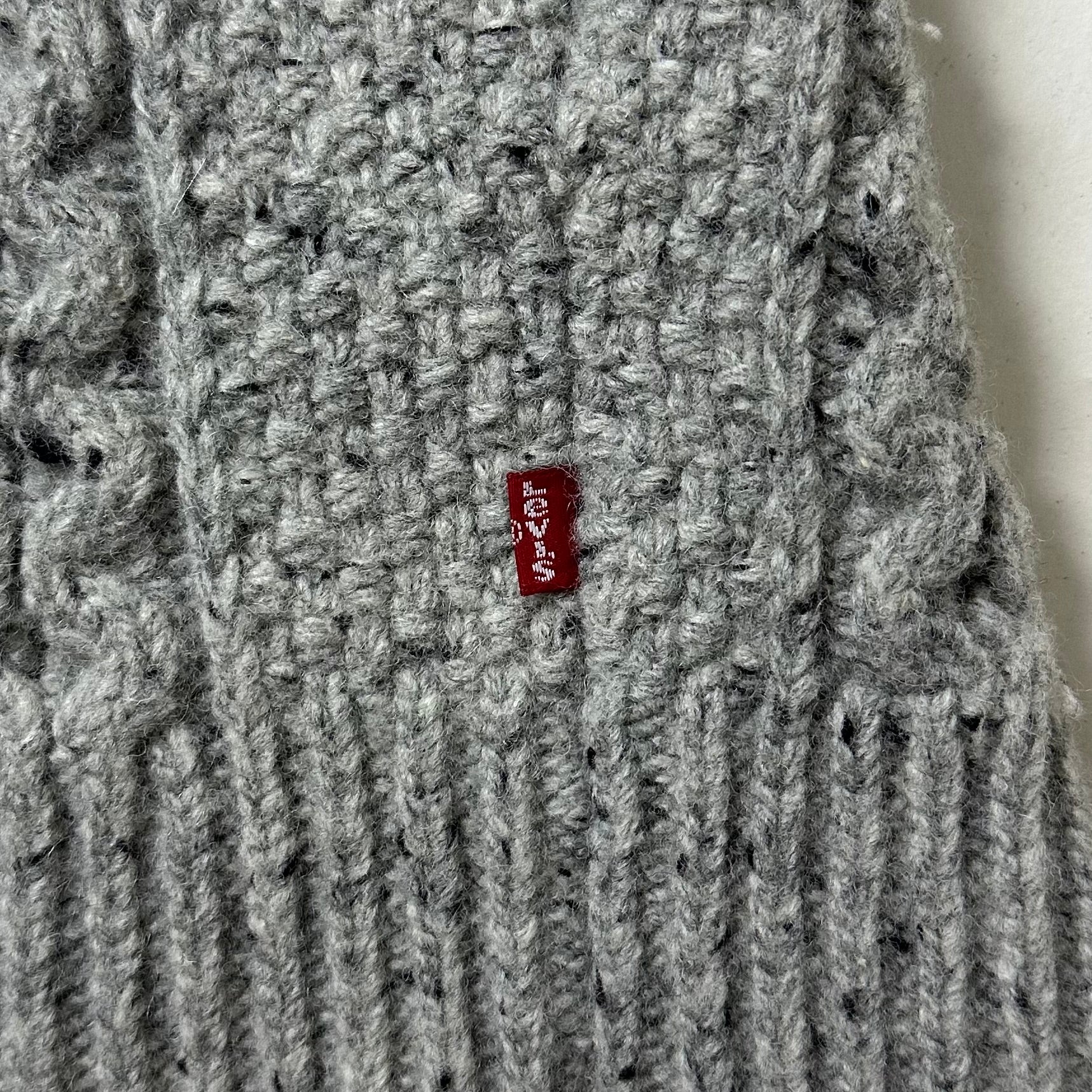 Levi’s Wool-blend Knitted Sweater in Gray (Size Large)