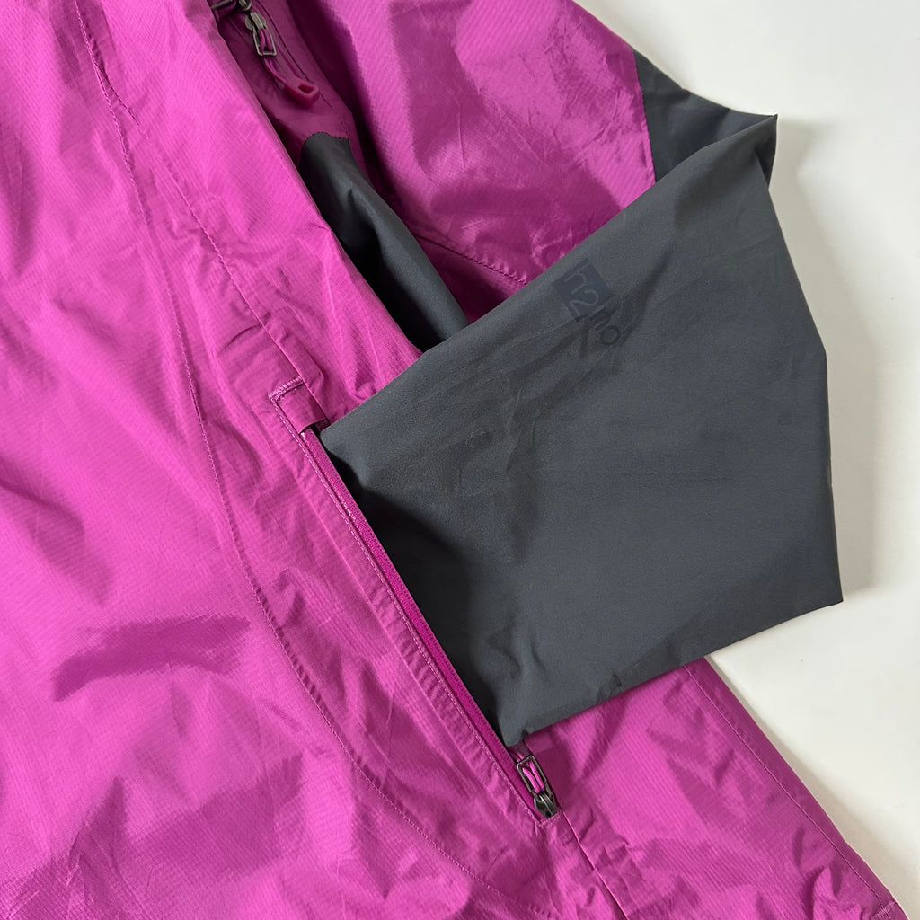Patagonina H2No Waterproof Women’s Windbreaker Rain Jacket in Magenta (Size Large)