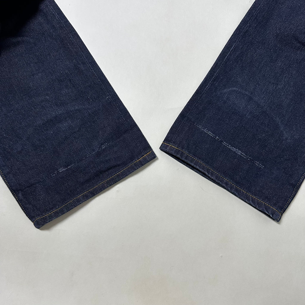 Evisu Big Daicock Mechanical Motif Selvedge Denim Size 30-32