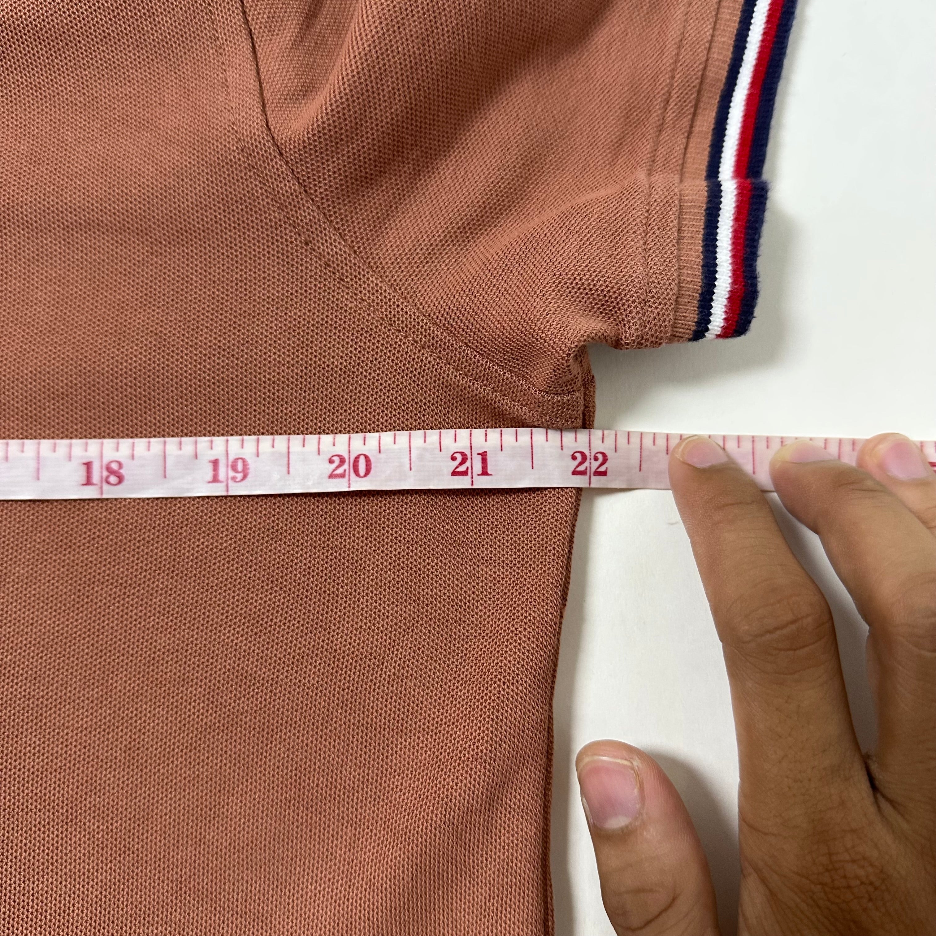 Tommy Hilfiger Regular Fit Polo Shirt Dark Russet Size Large