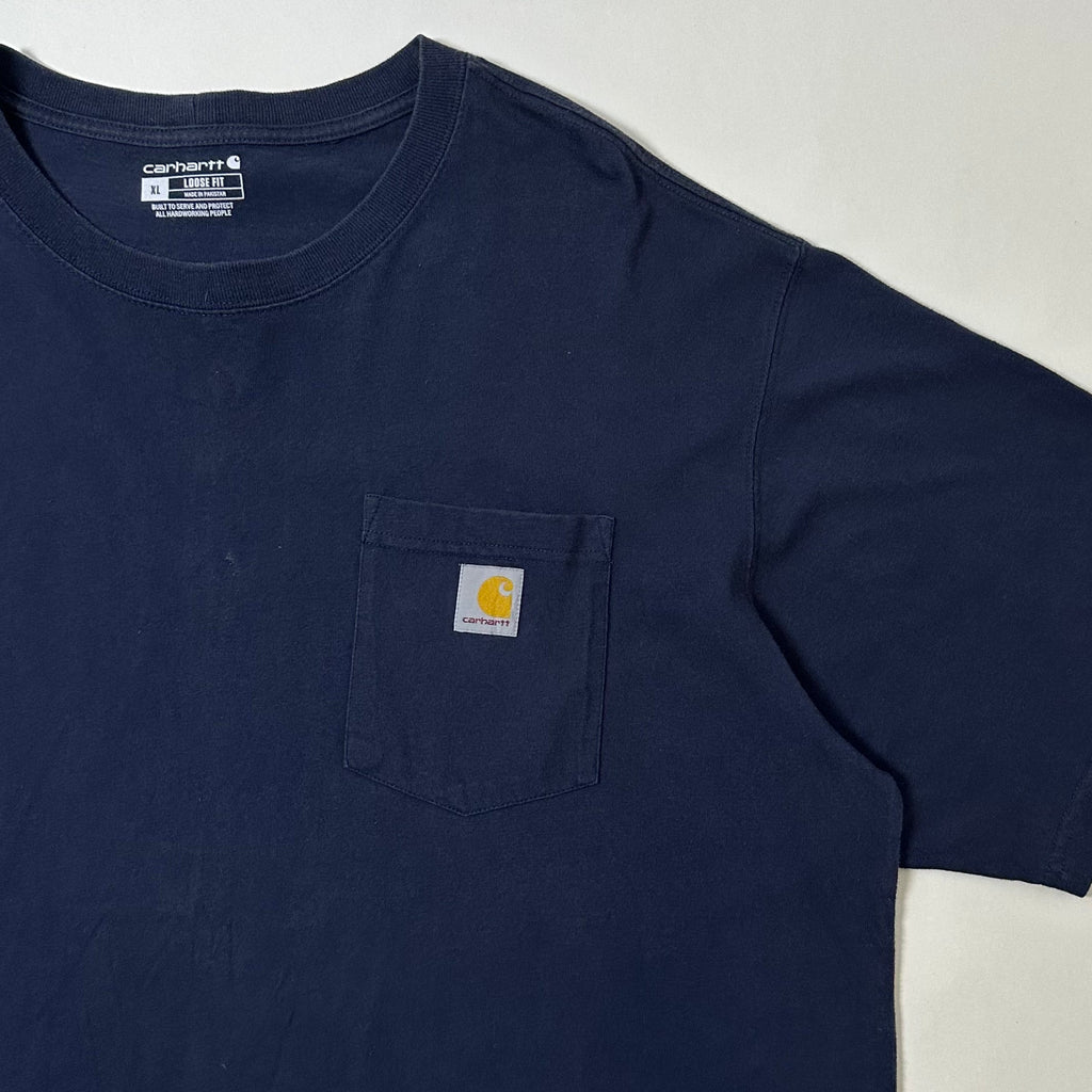 Carhartt K87 Pocket Tee in Navy Blue (Size XL)