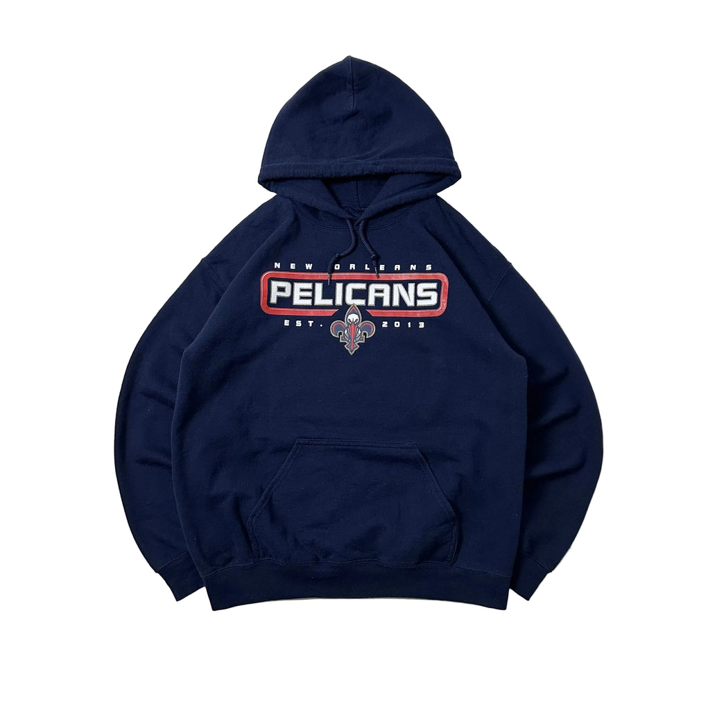 NBA New Orleans Pelicans Hoodie Jacket in Navy Blue (Size Medium)