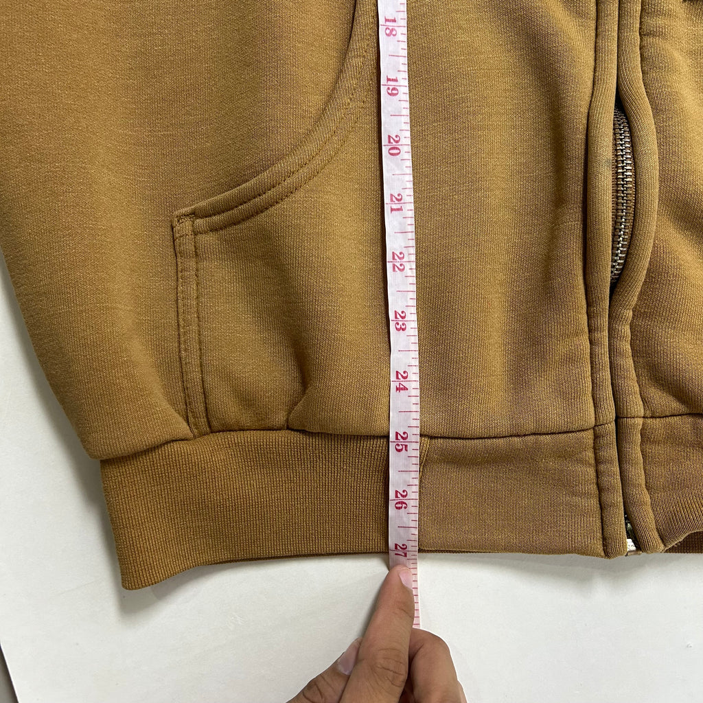 Carhartt Full Zip Hoodie Jacket Brown Size Large