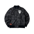 AAPE by A Bathing Ape Black Camo Reversible Bomber Jacket (Size Large)