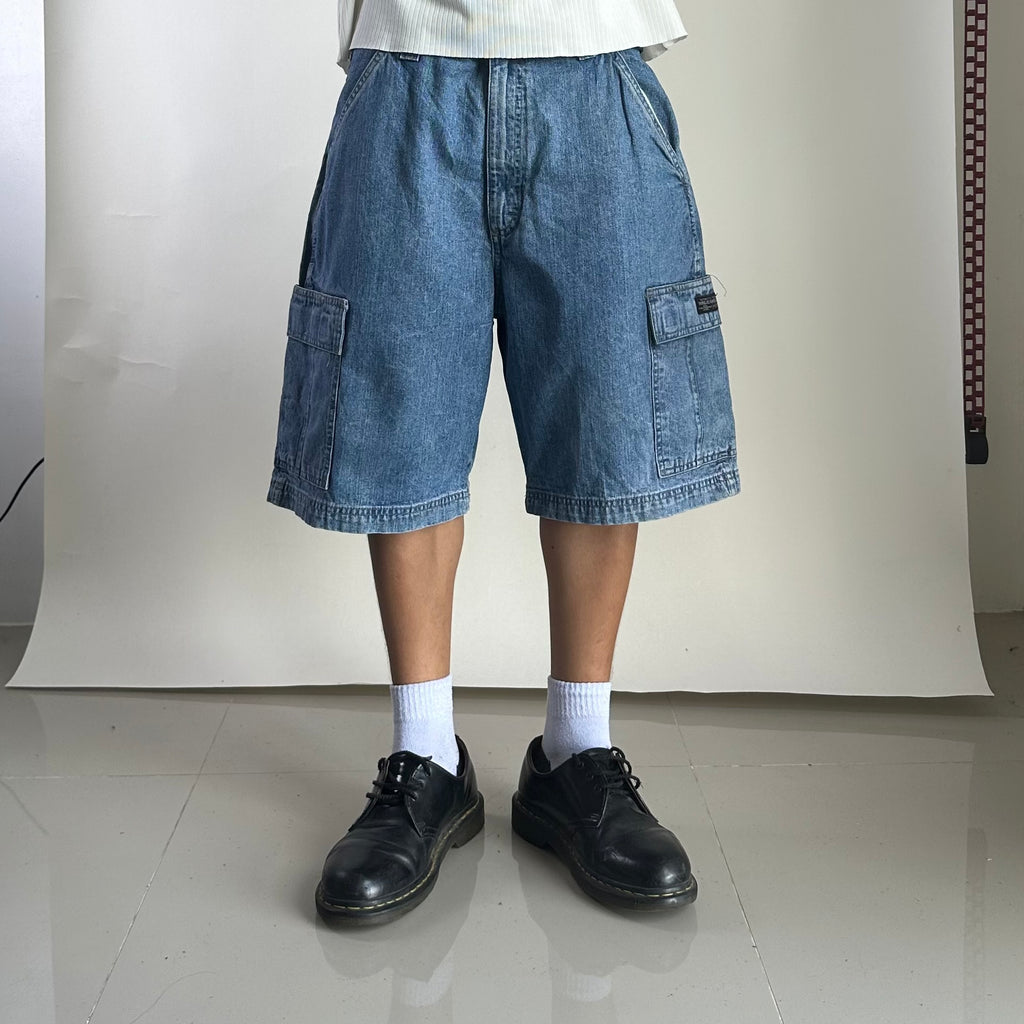 Wrangler Cargo Denim Jorts (Size 34) — SOLD