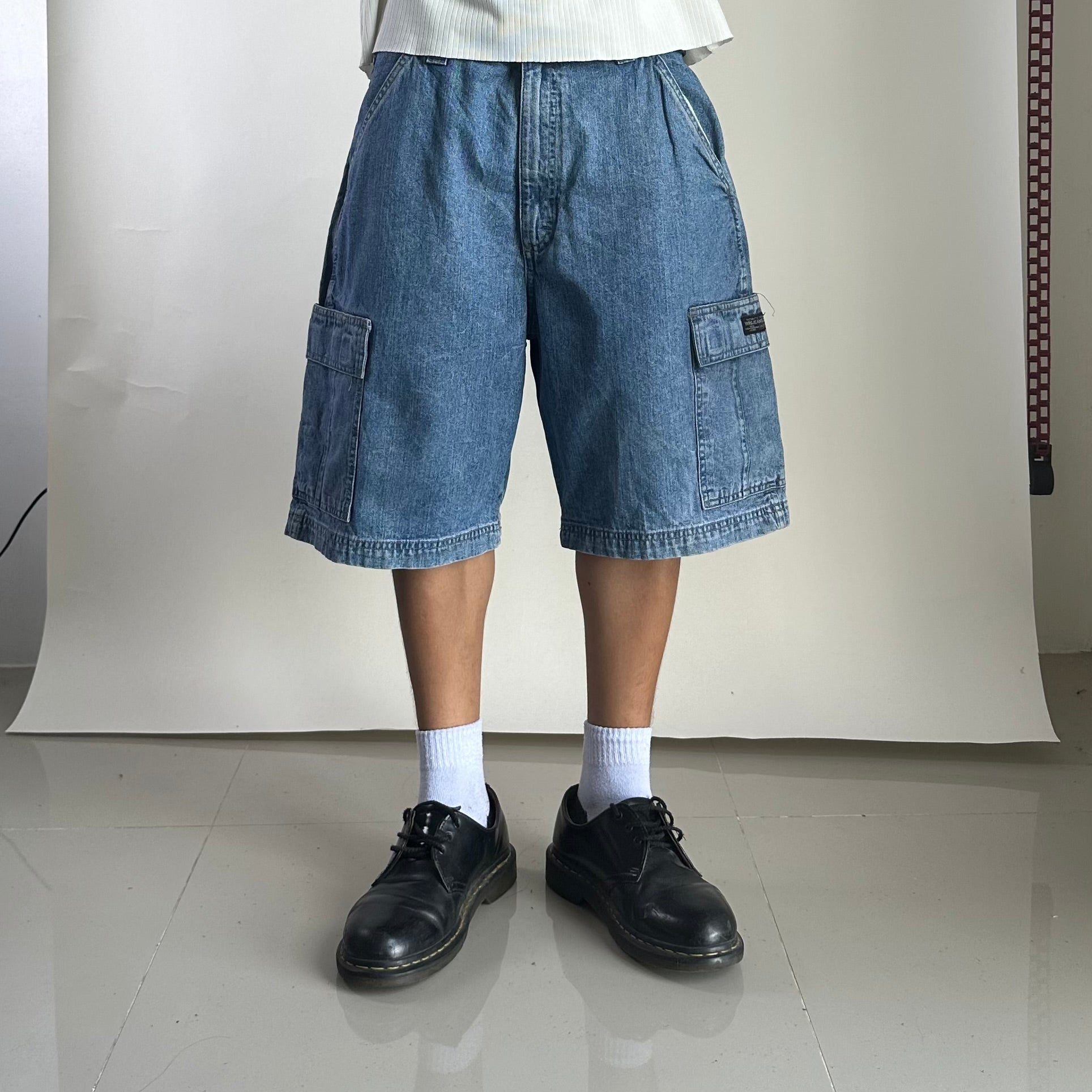 Wrangler Cargo Denim Jorts (Size 34) — SOLD