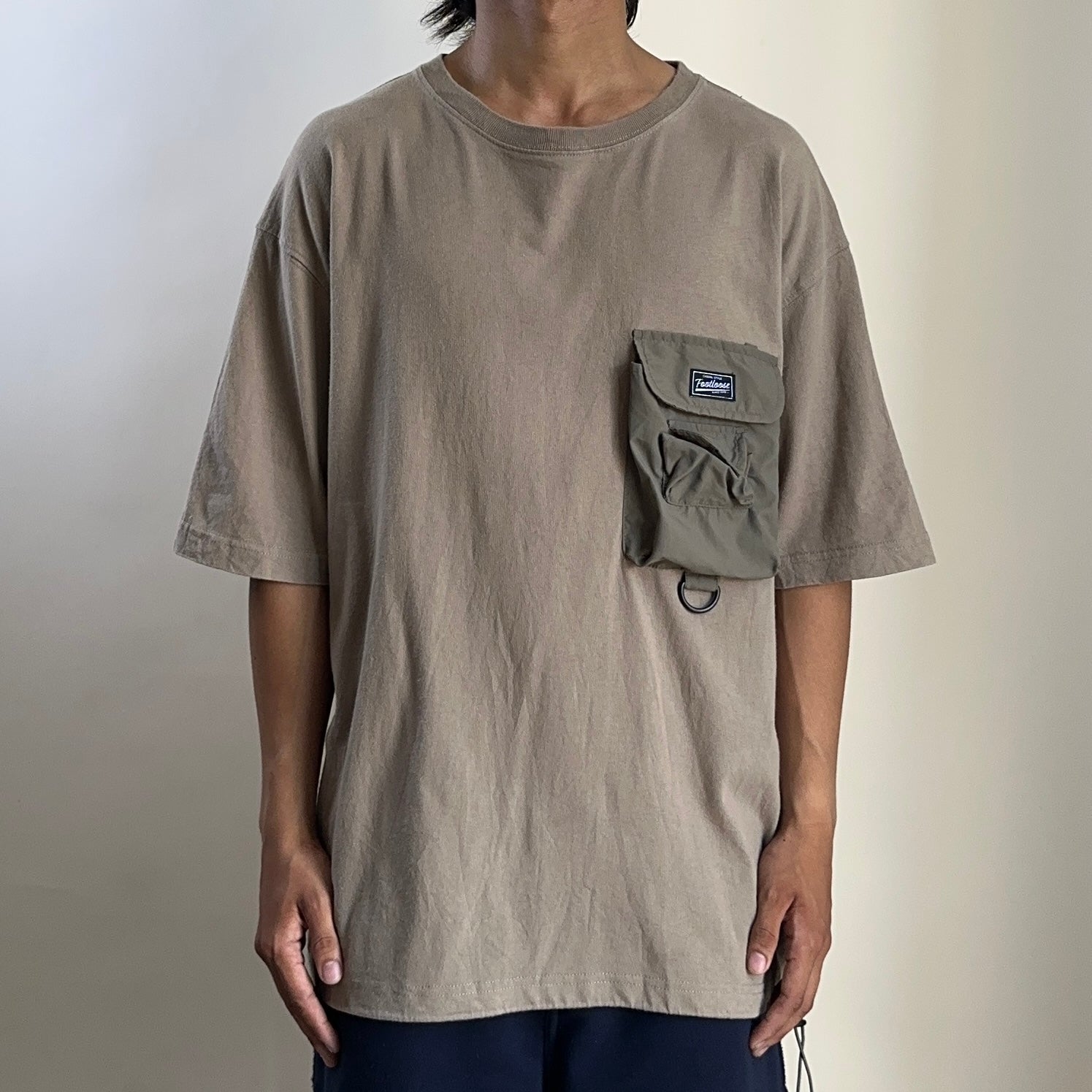 Niko And Utility Pocket T-Shirt Khaki Size XL