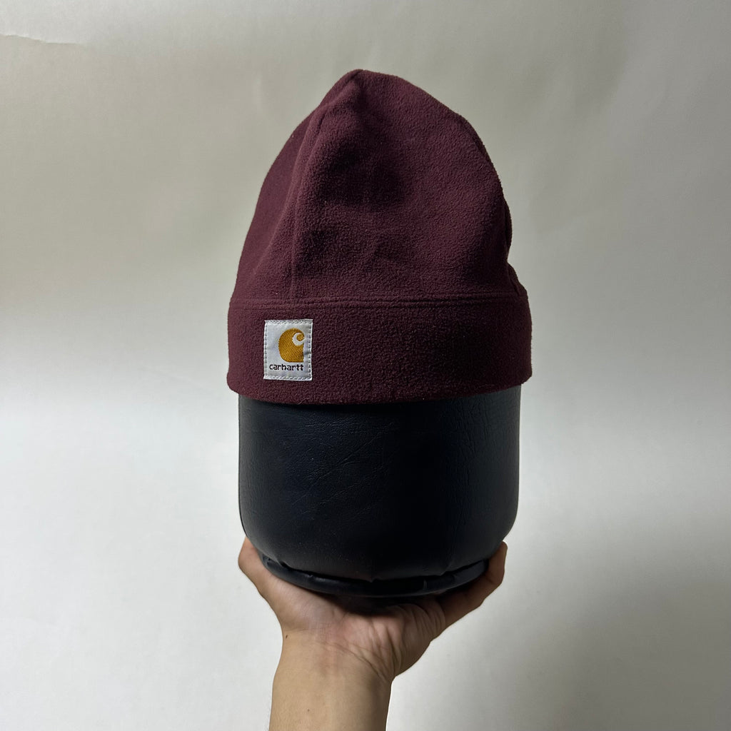 Carhartt Flecee Beanie Hat in Dark Burgundy (One Size)