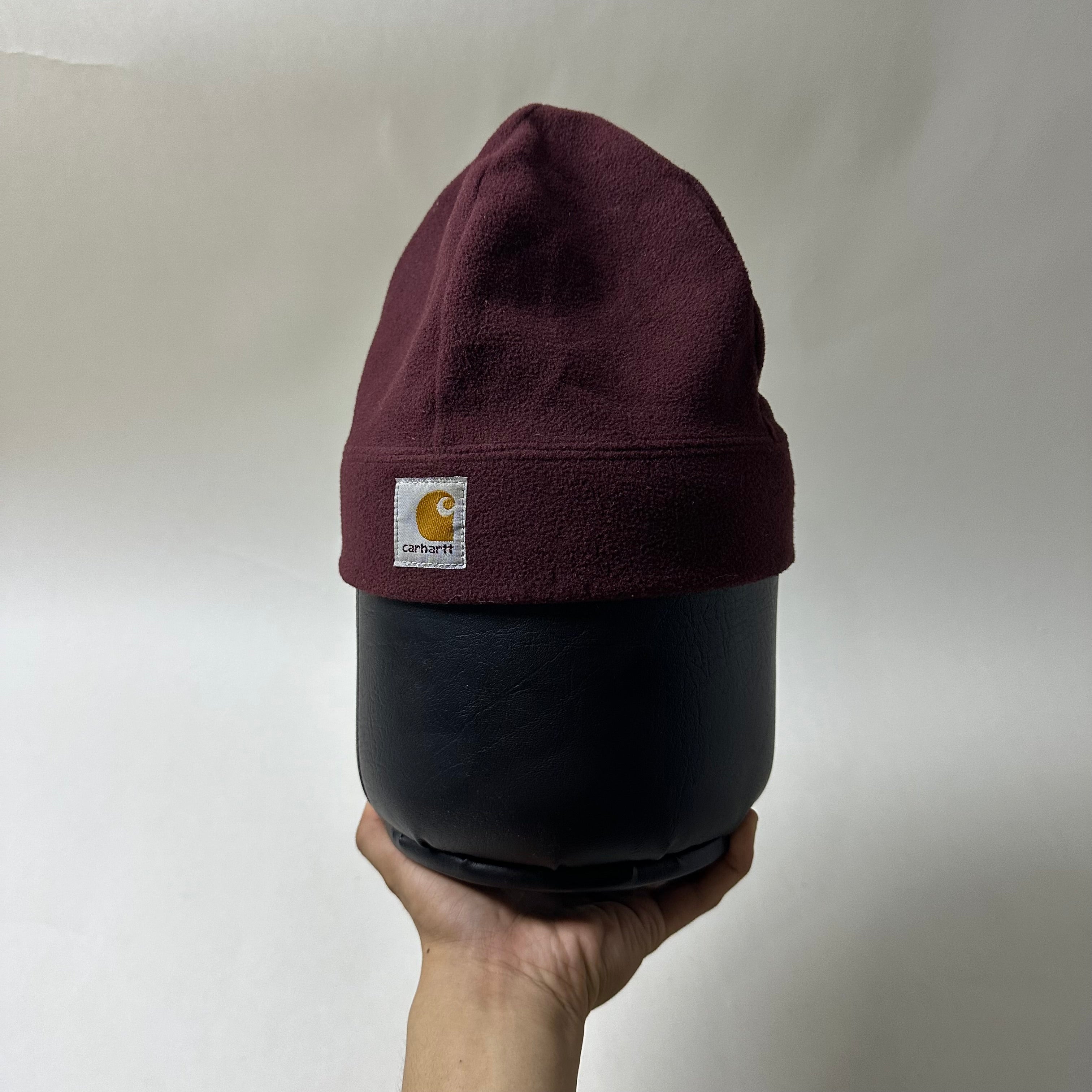 Carhartt Flecee Beanie Hat in Dark Burgundy (One Size)