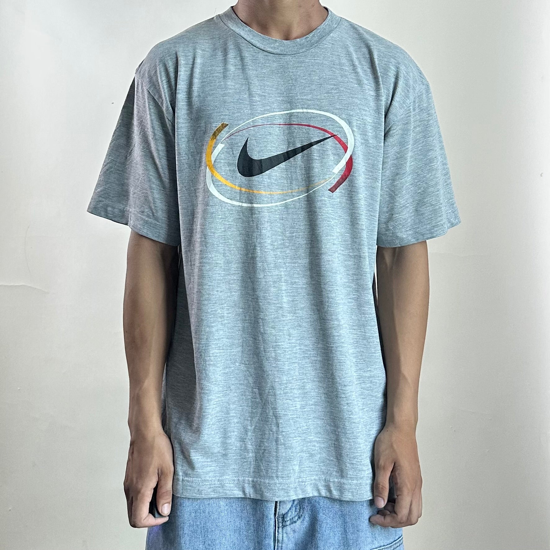 Vintage Nike Reflective T-shirt in Gray (Size Medium)