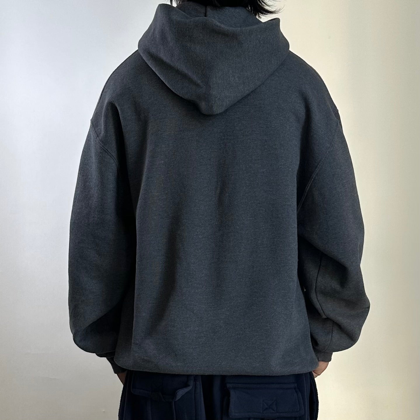 2000's Russell Athletic Hoodie Jacket Charcoal Gray Size Large