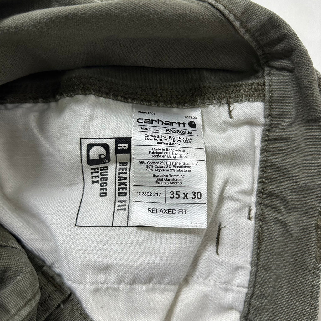 Carhartt Double-Knee Relaxed Fit Pants Moss Green Size 35