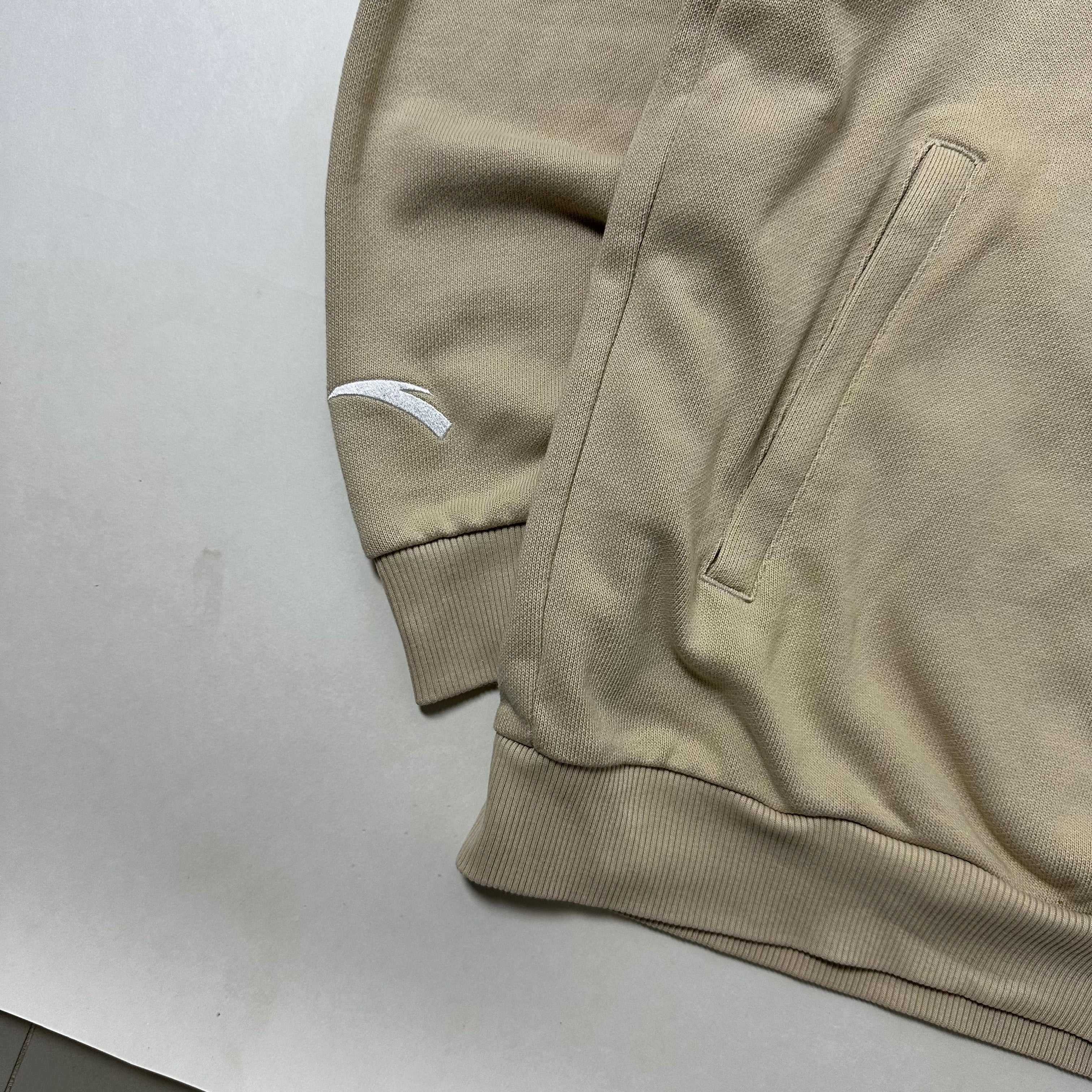 Anta x DragonBall “Master Buten” Hoodie Jacket in Beige Size 2XL (Best Fit XL)