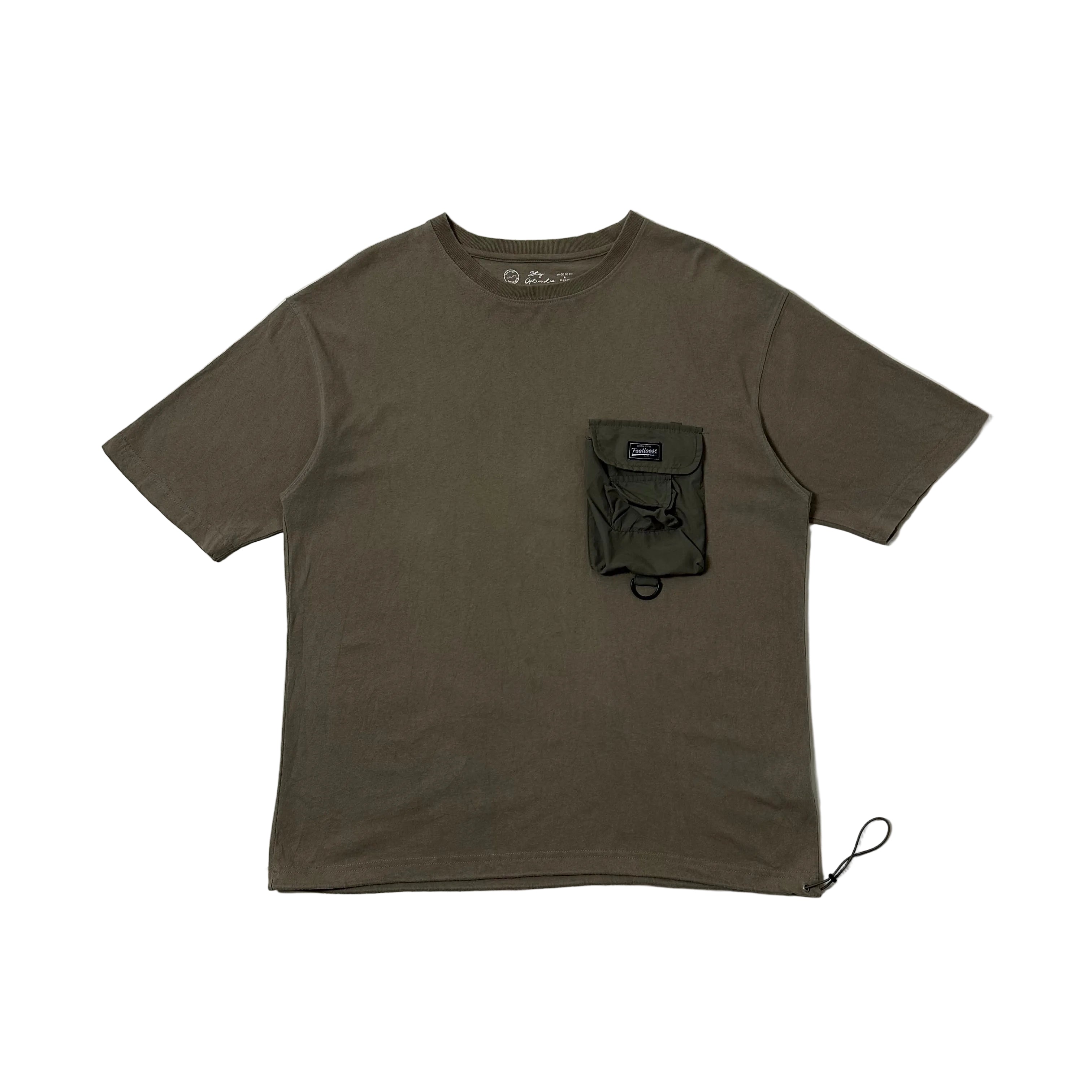 Niko And Utility Pocket T-Shirt Khaki Size XL