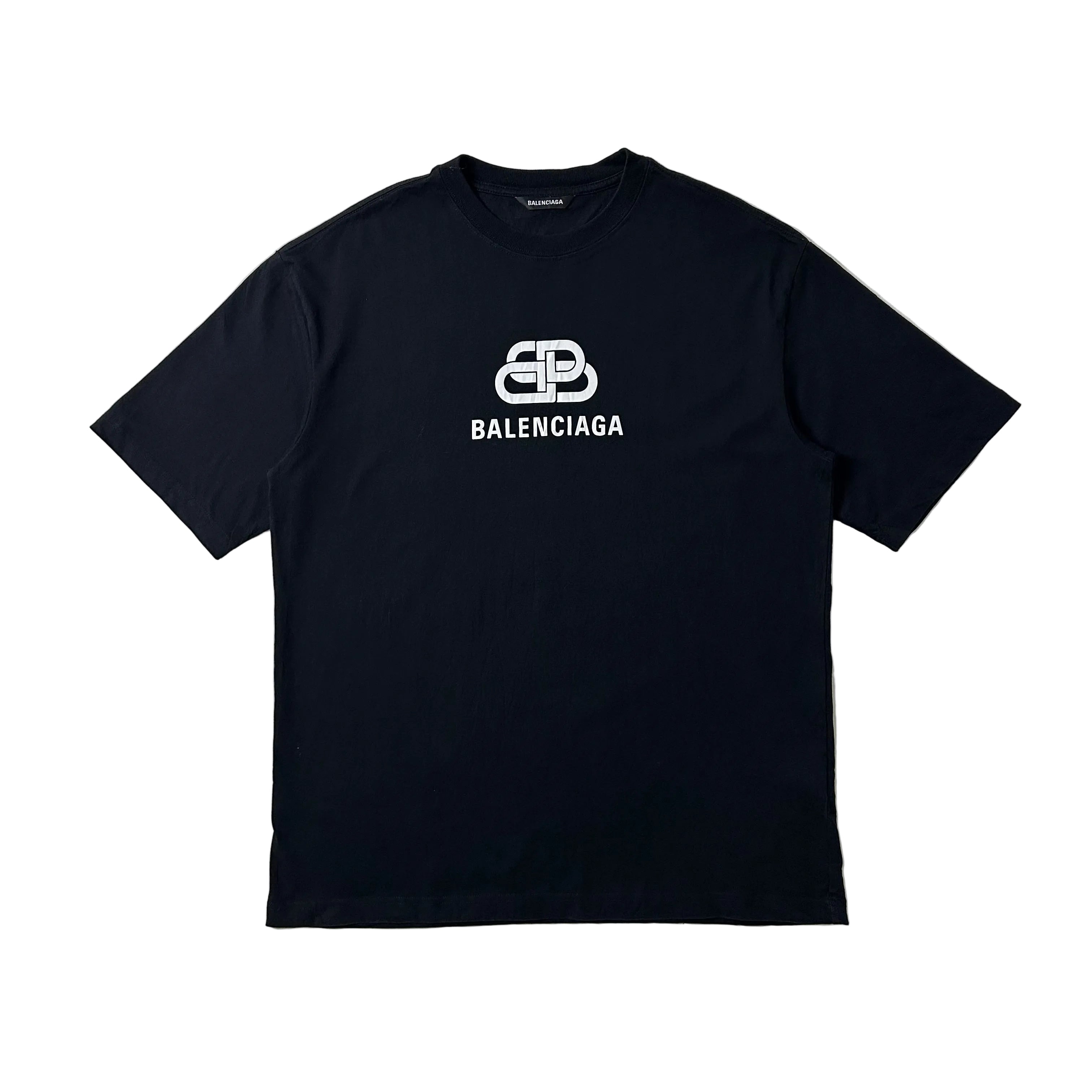 Balenciaga BB Interlocking Logo T-shirt in Black Medium Oversized (Fits L-XL) OFF Only