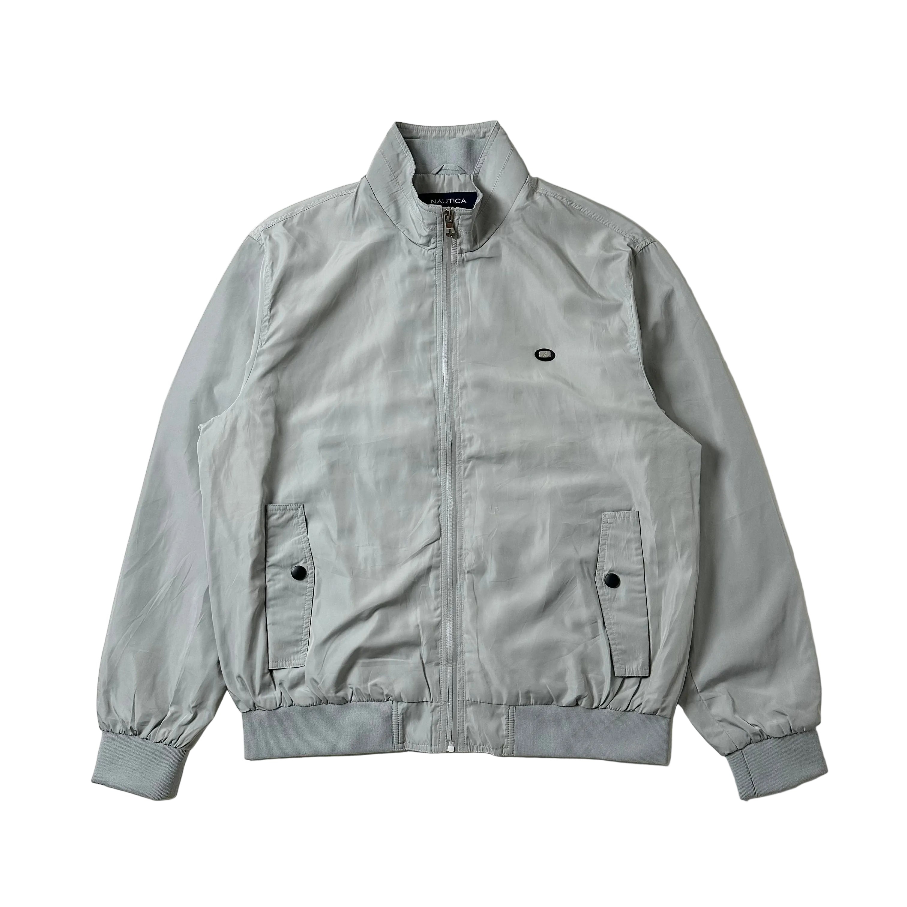 Nautica Full-zip Jacket Emblem Logo in Sage Hint Color (Size 3XL)